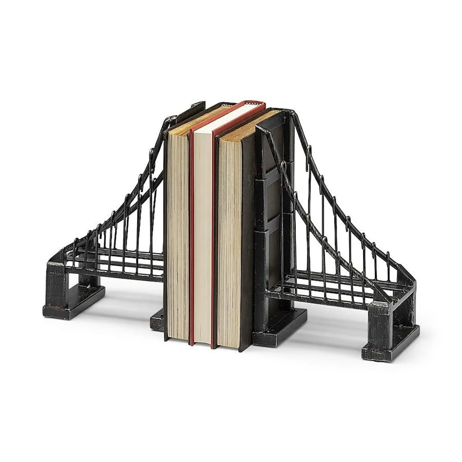 Mercana Brown Metal Industrial Decorative Bookends