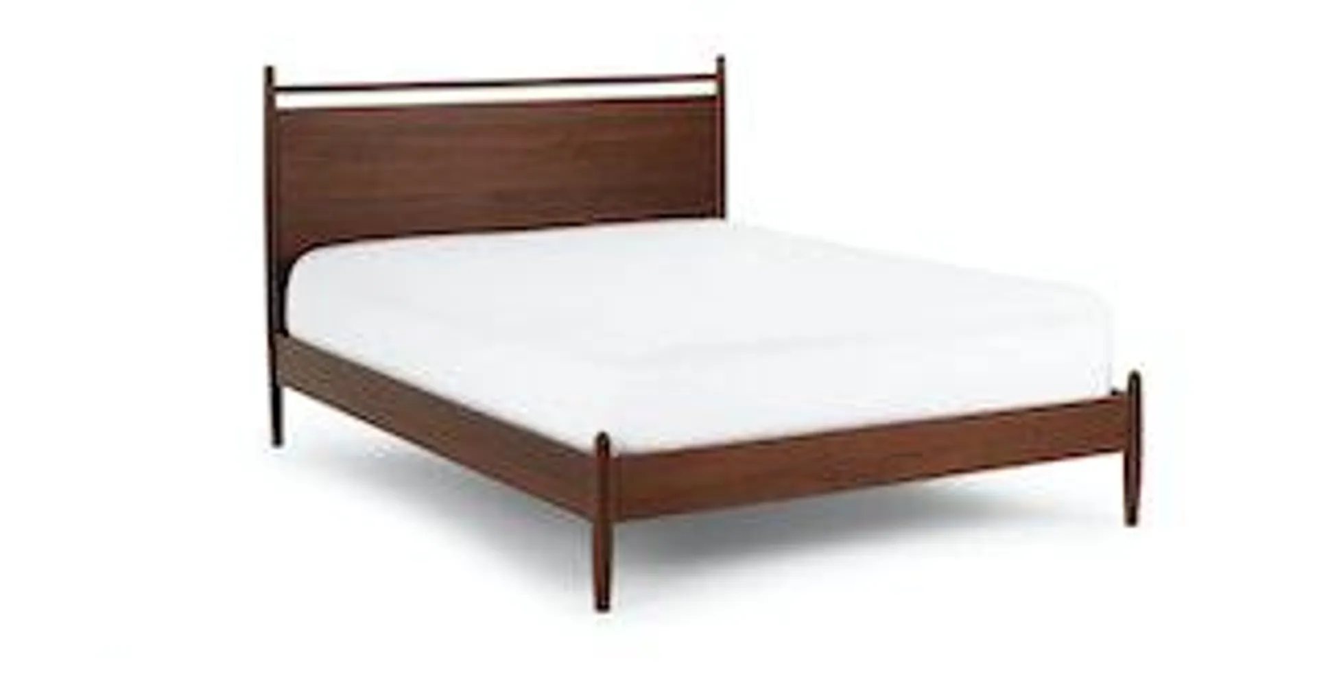 Lenia Panel Walnut Queen Bed