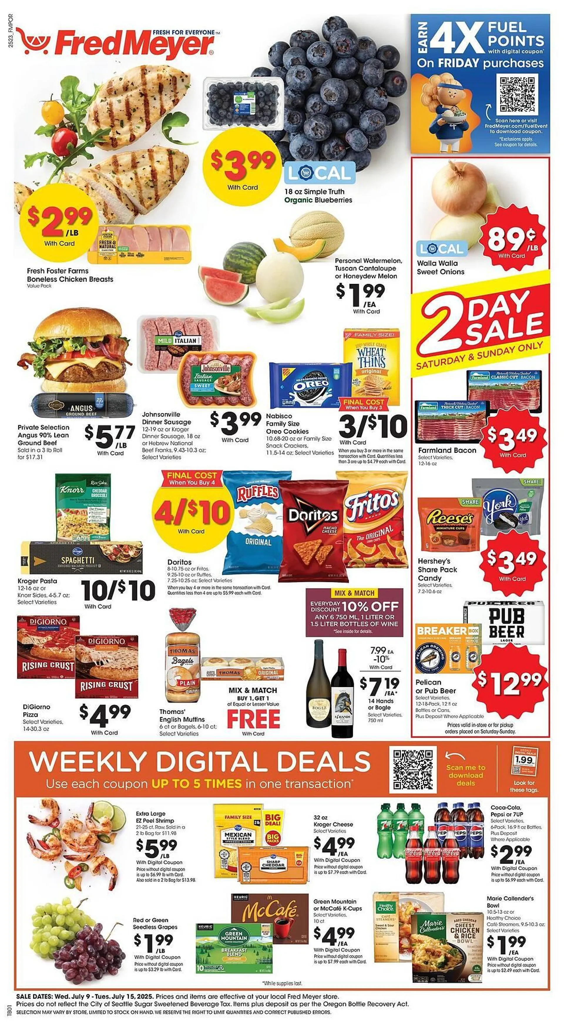Weekly ad Fred Meyer Weekly Ad from July 9 to July 15 2025 - Page 1