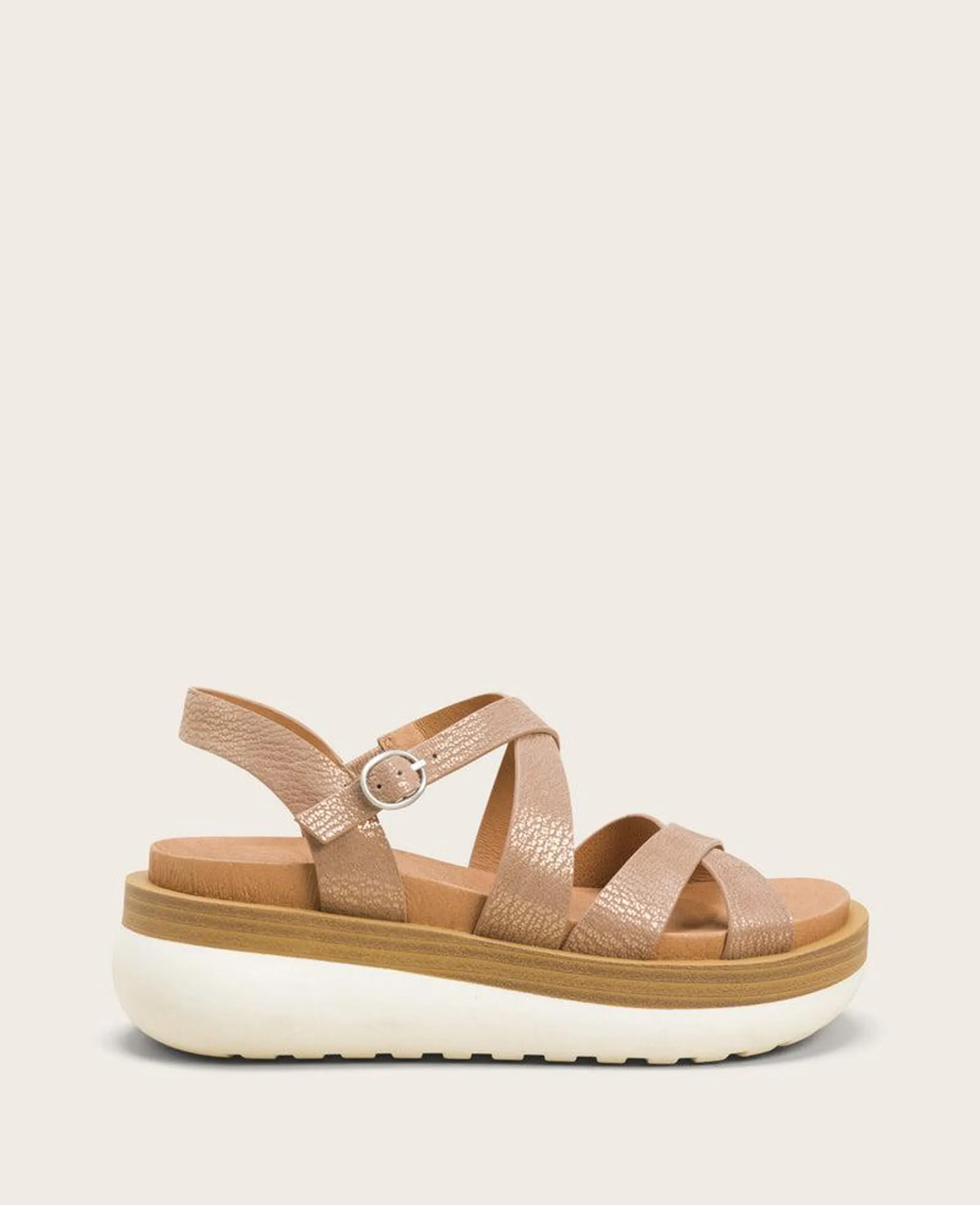 GENTLE SOULS - Reebha Leather Platform Sandal