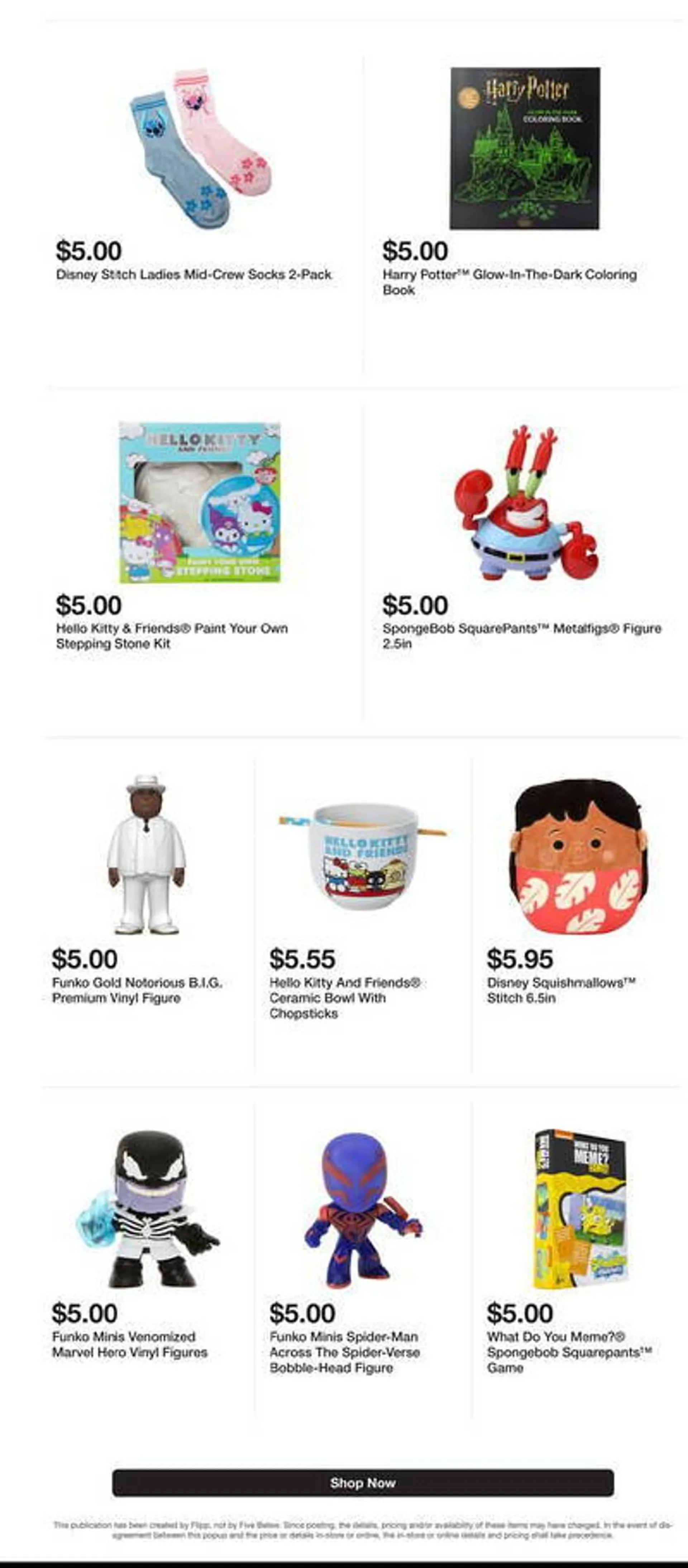 Weekly ad Five Below Weekly Ad from November 1 to November 7 2024 - Page 9