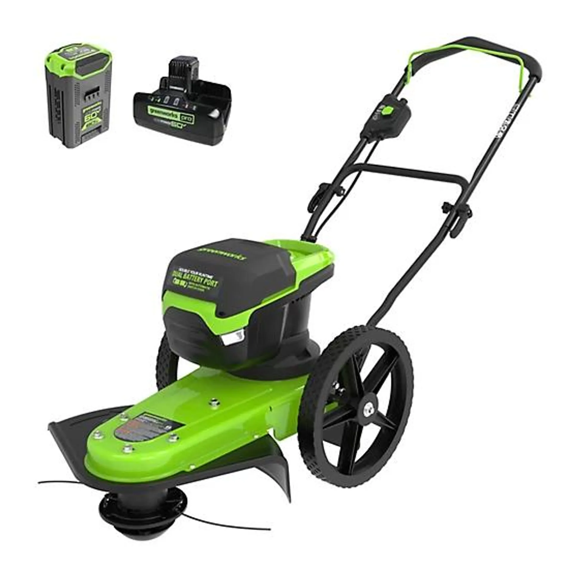 22 in. 60V Cordless Brushless Battery Walk-Behind Wheeled String Trimmer, 8Ah Battery & Charger