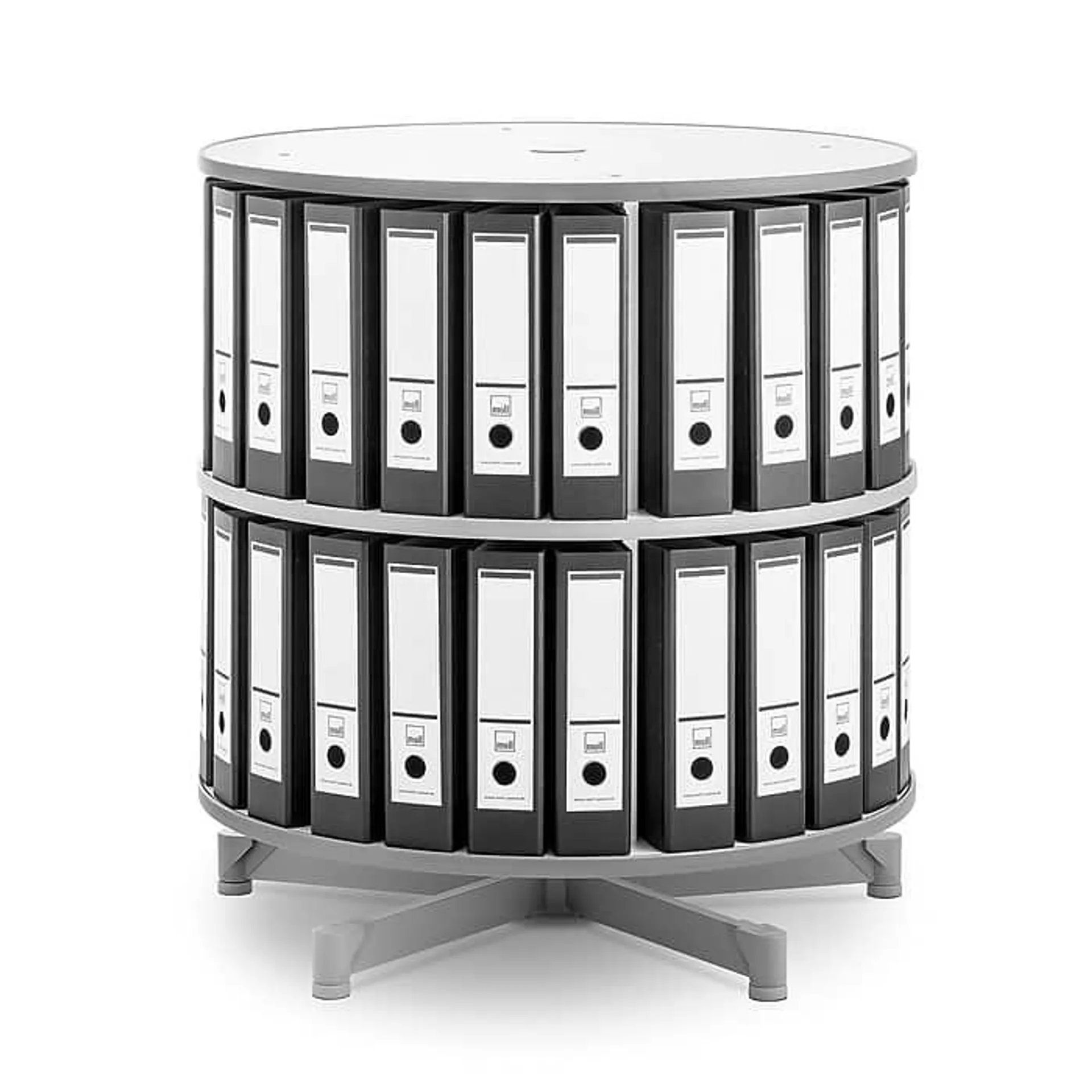 Moll® Rotary Two Tier Spin & File Binder Storage Carousel,