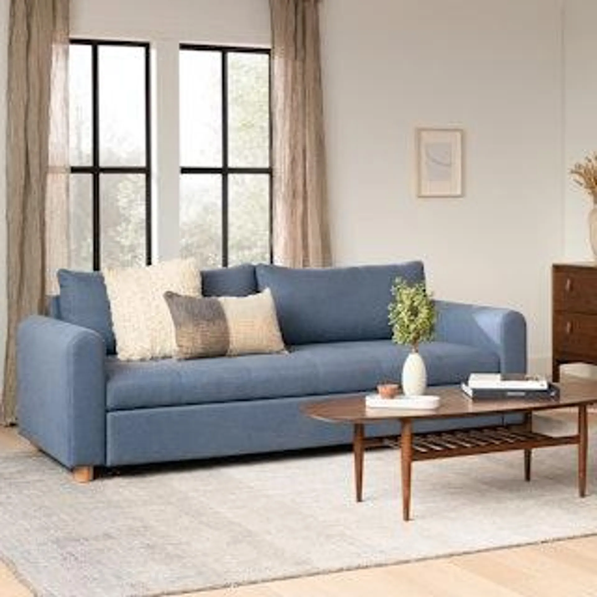 Nordby 87" Sofa Bed - Lull Blue