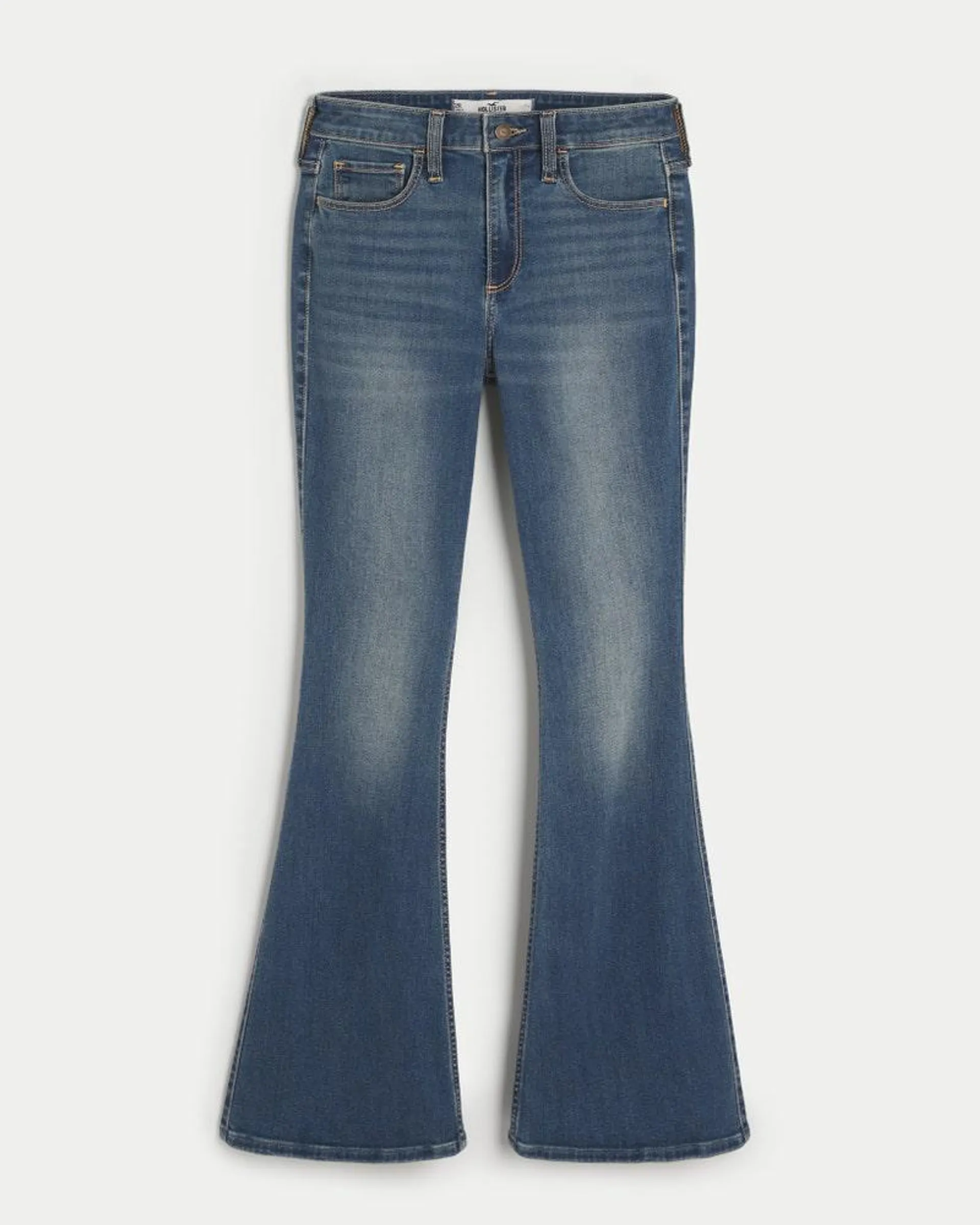 Curvy High-Rise Medium Wash Flare Jeans