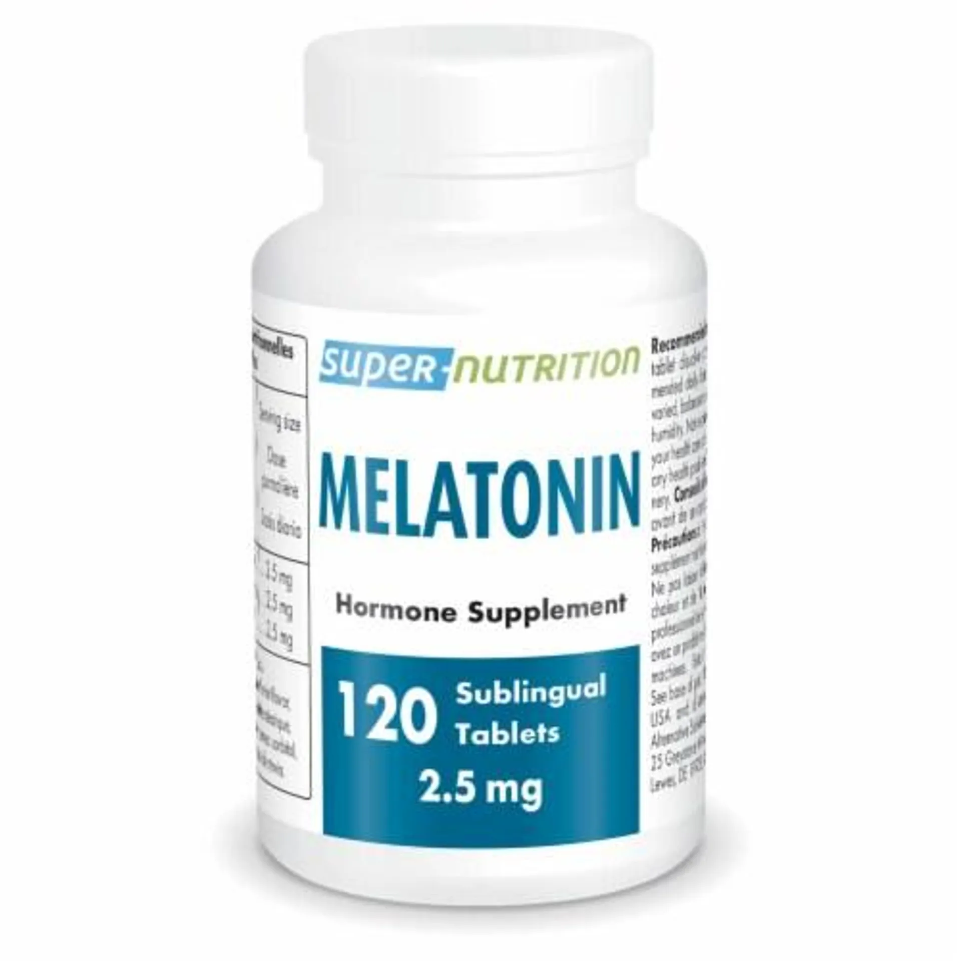 SuperSmart - Melatonin 2.5mg per Day | Non-GMO - Gluten Free - 60 Sublingual Tablets