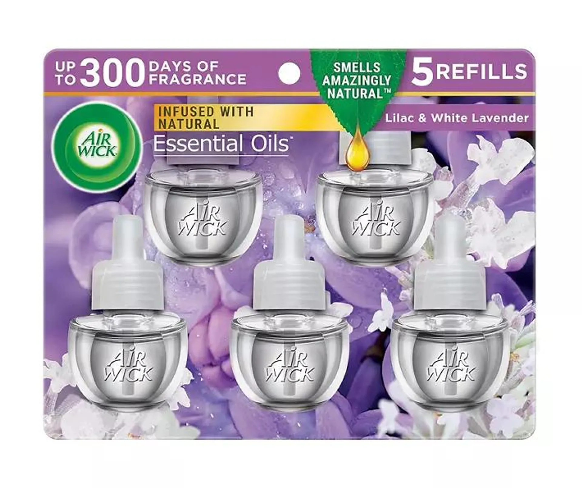 Lilac & White Lavender Oil Refills, 5-Pack