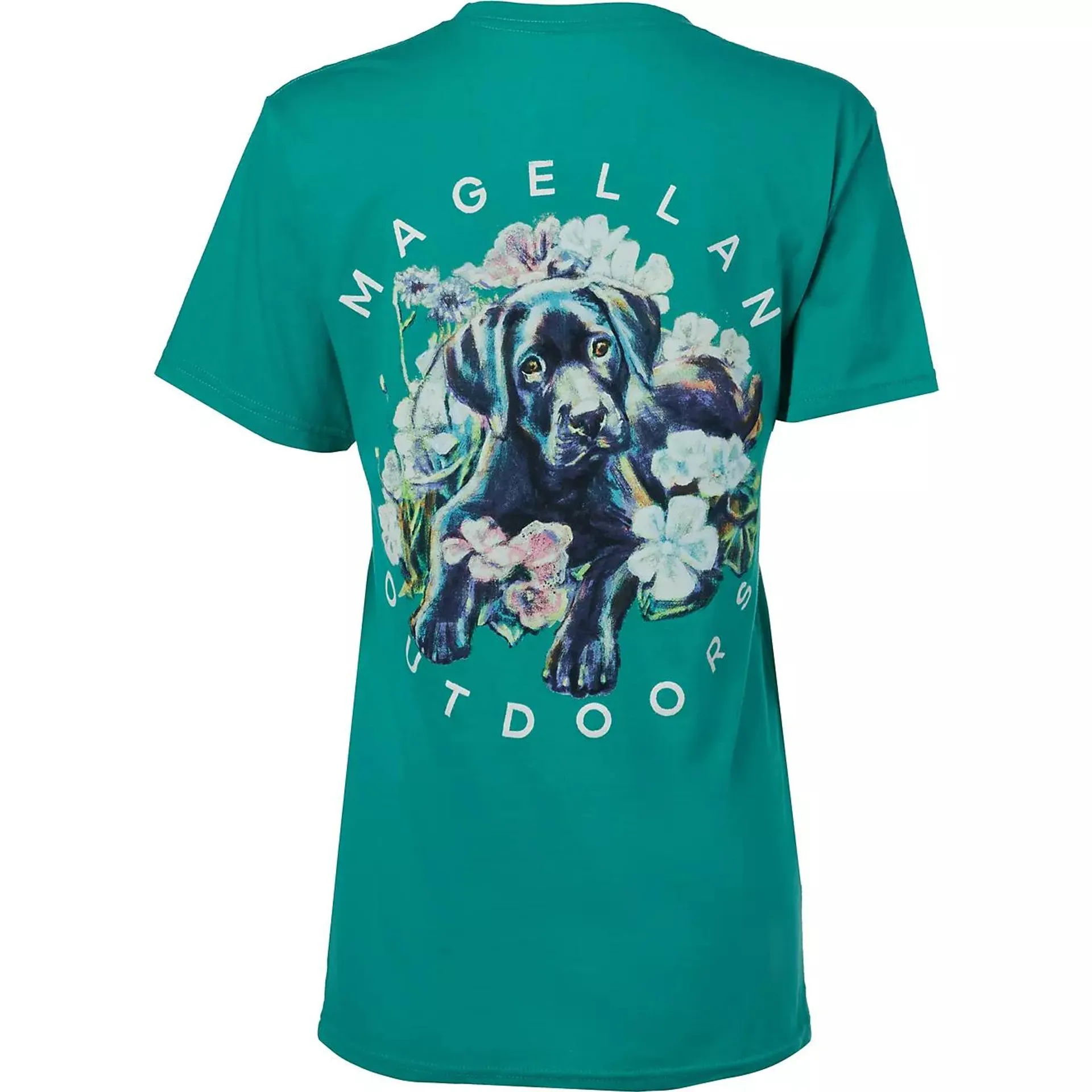 Magellan Outdoors Women's Floral Puppy T-shirt