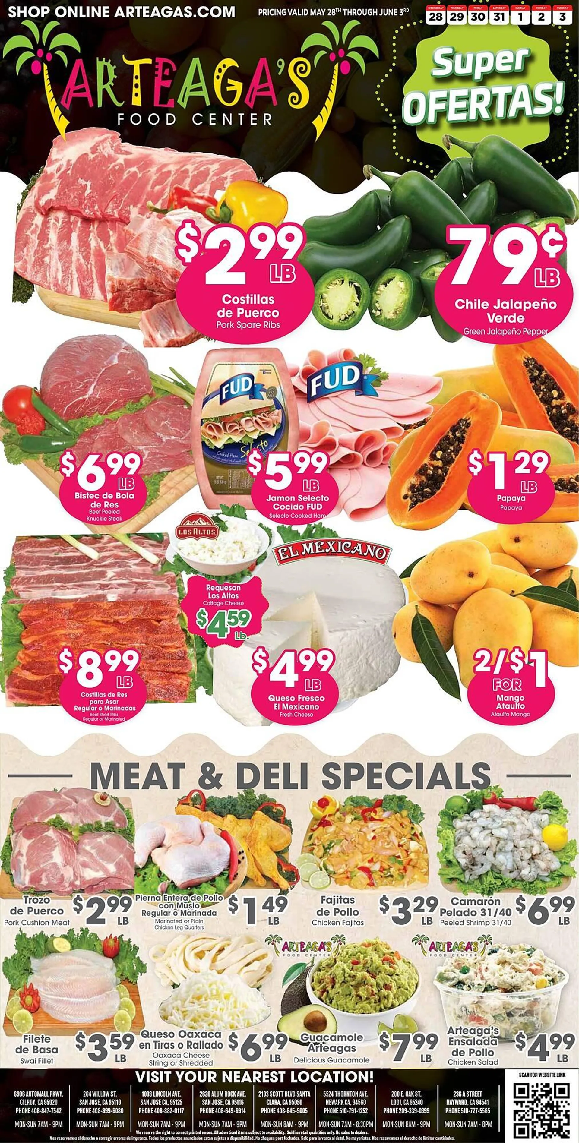 Weekly ad Arteagas Food Center Weekly Ad from May 28 to June 3 2025 - Page 1