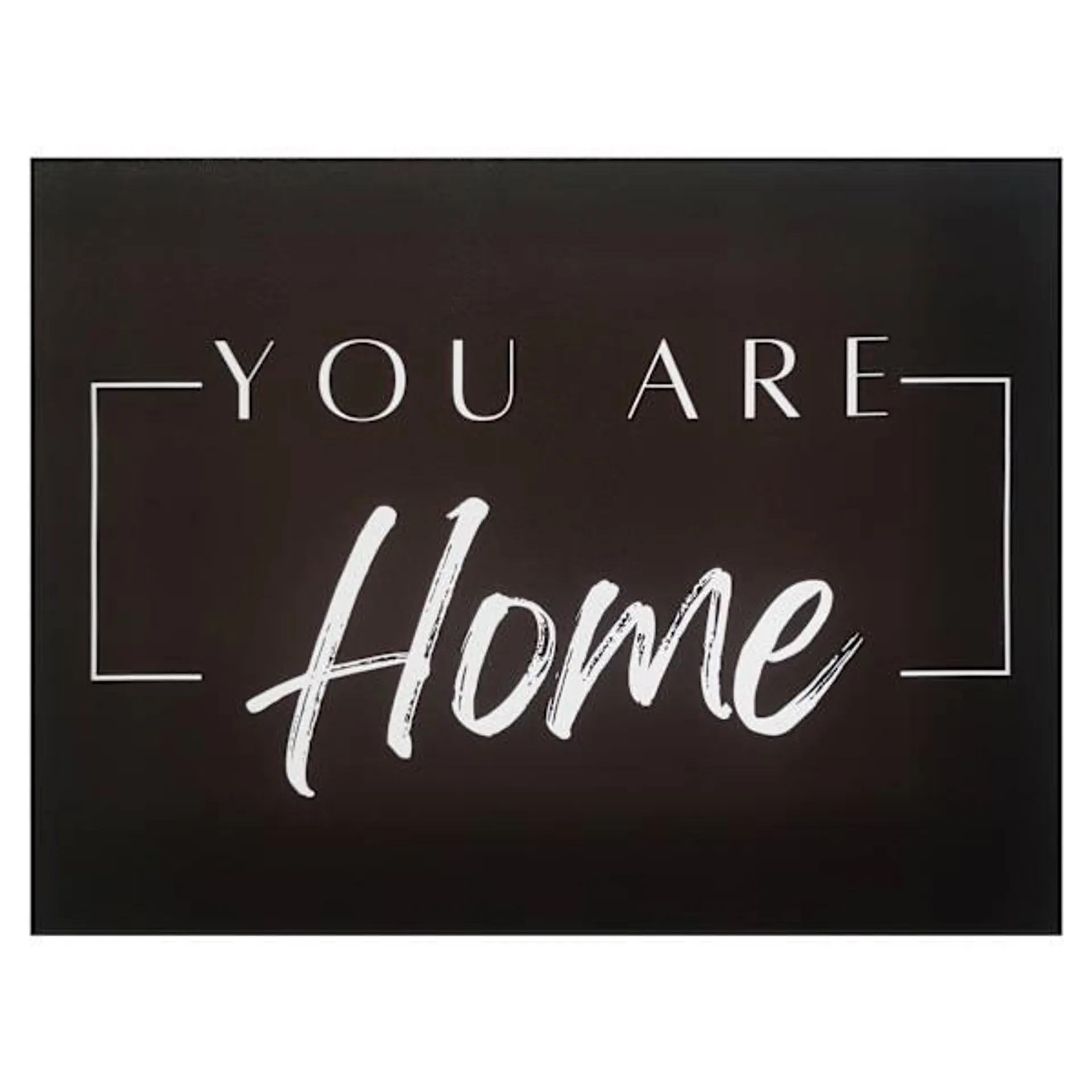 You Are Home Canvas Wall Sign, 16x12