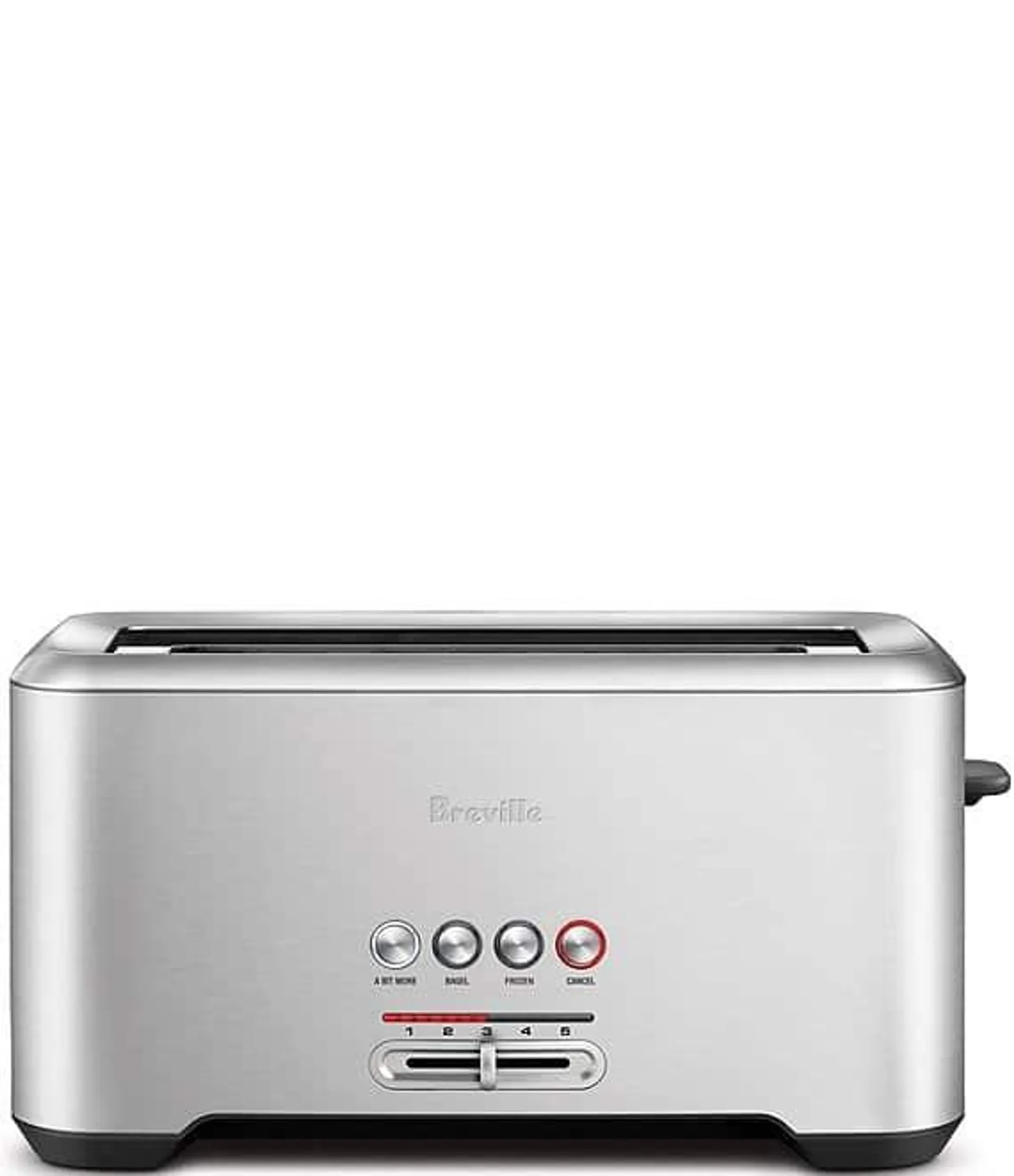 A Bit More'® Long-Slot 4 Slice Stainless Steel Toaster