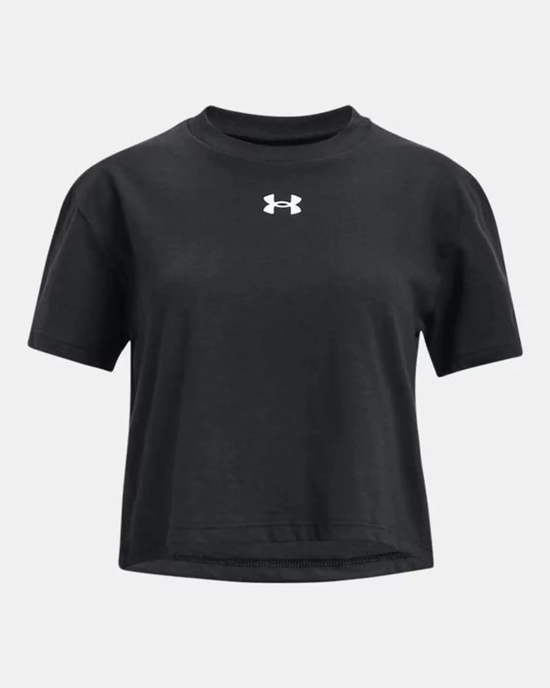 Girls' UA Crop Logo Short Sleeve