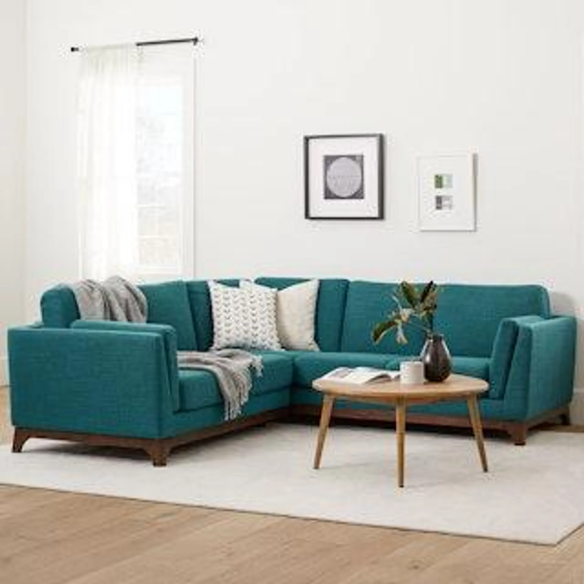 Ceni Lagoon Blue Corner Sectional