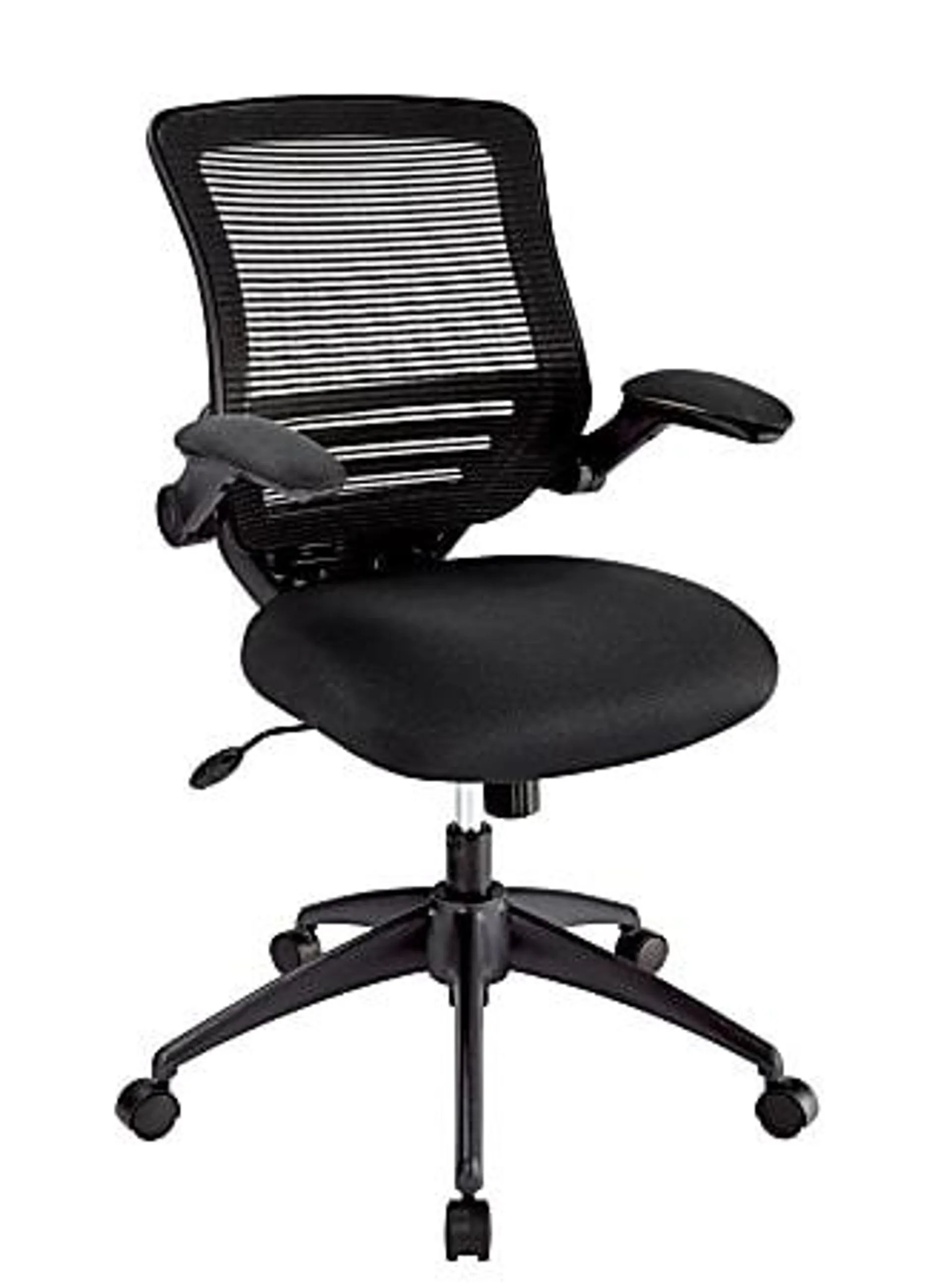 Realspace® Calusa Mesh Mid-Back Manager's Chair, Black, BIFMA Compliant