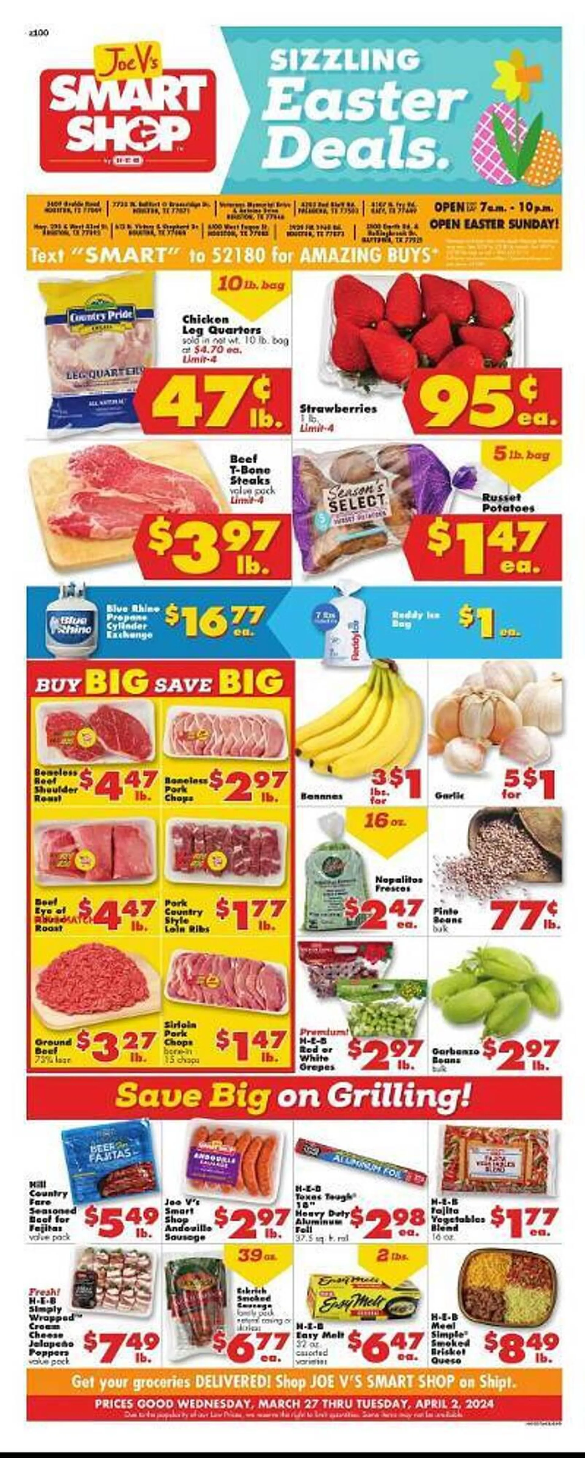 Weekly ad Joe V's Smart Shop Weekly Ad from March 27 to April 2 2024 - Page 1