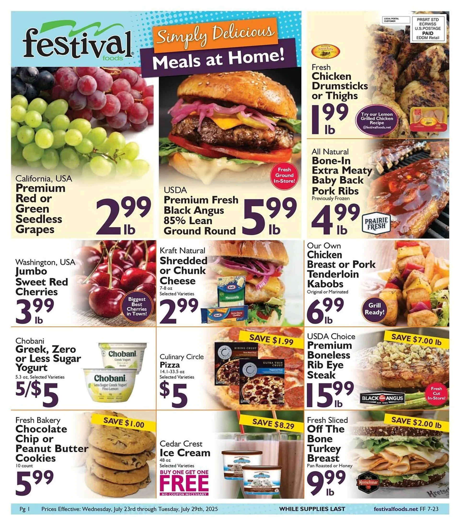 Weekly ad Festival Foods Weekly Ad from July 23 to July 29 2025 - Page 1