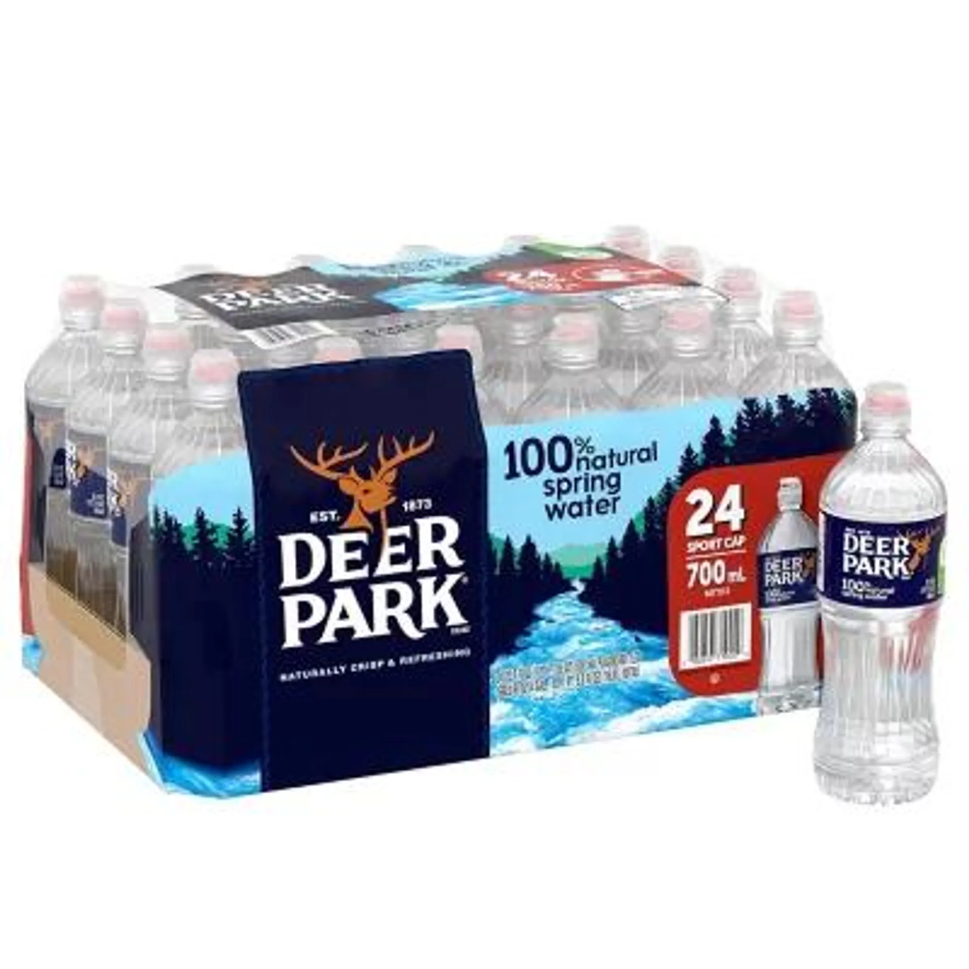 Deer Park 100% Natural Spring Water 700 mL, 24 pk.