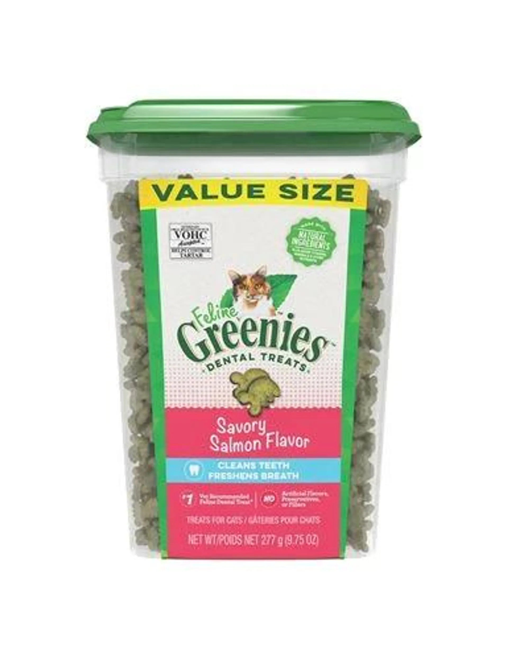 Feline Greenies Savory Salmon Value Size Cat Treats, 9.75 Ounces