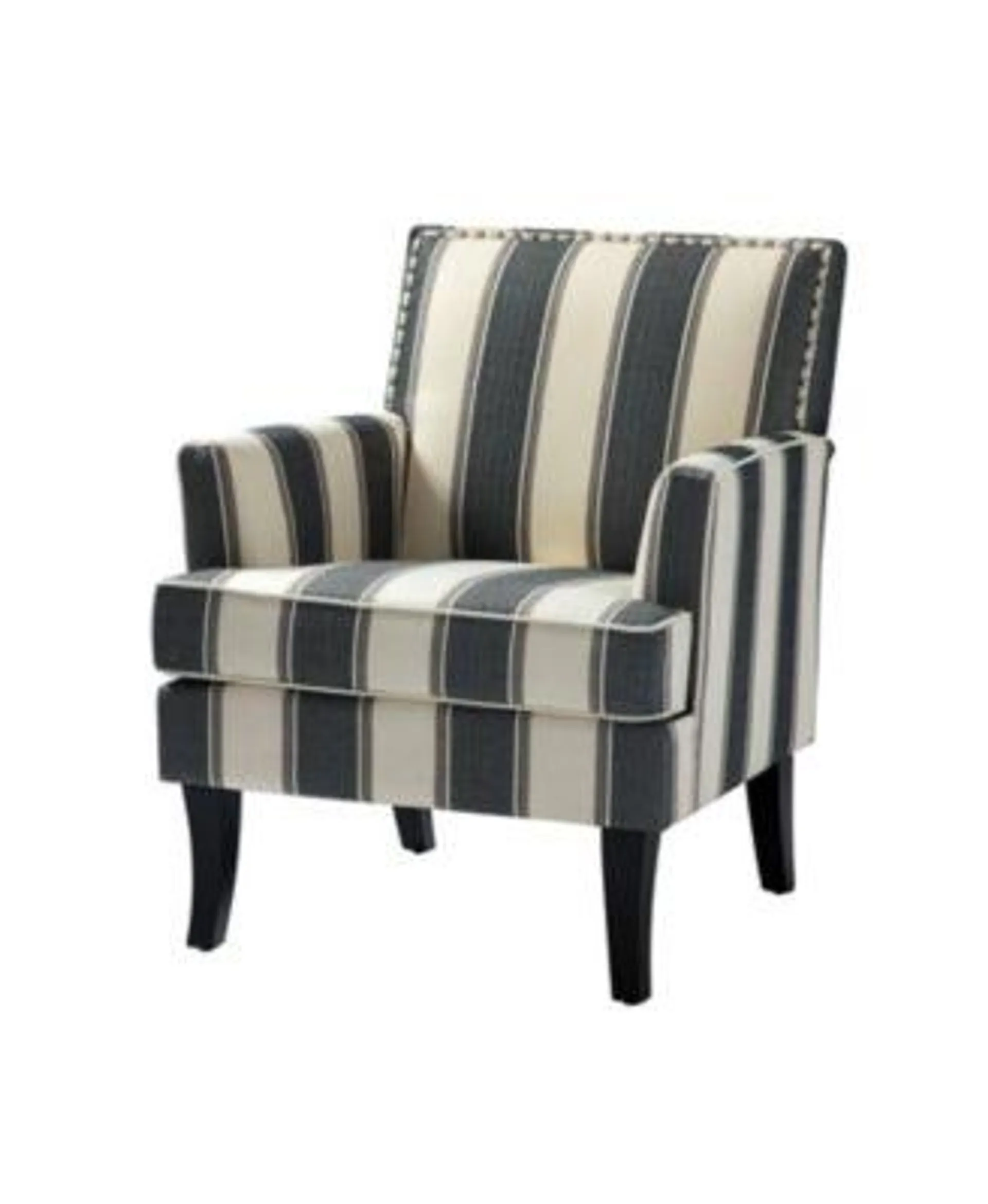 Herrera Classic Upholstered Armchair with Nail Head Trim