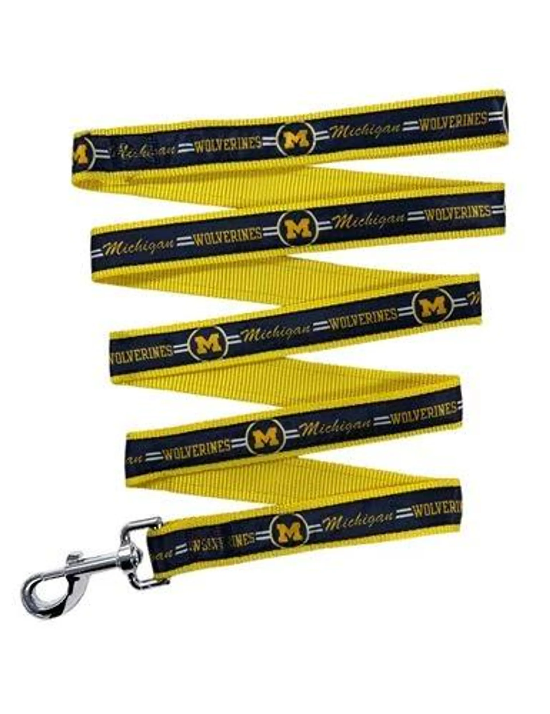 Pets First NCAA Michigan Dog Leash, Large