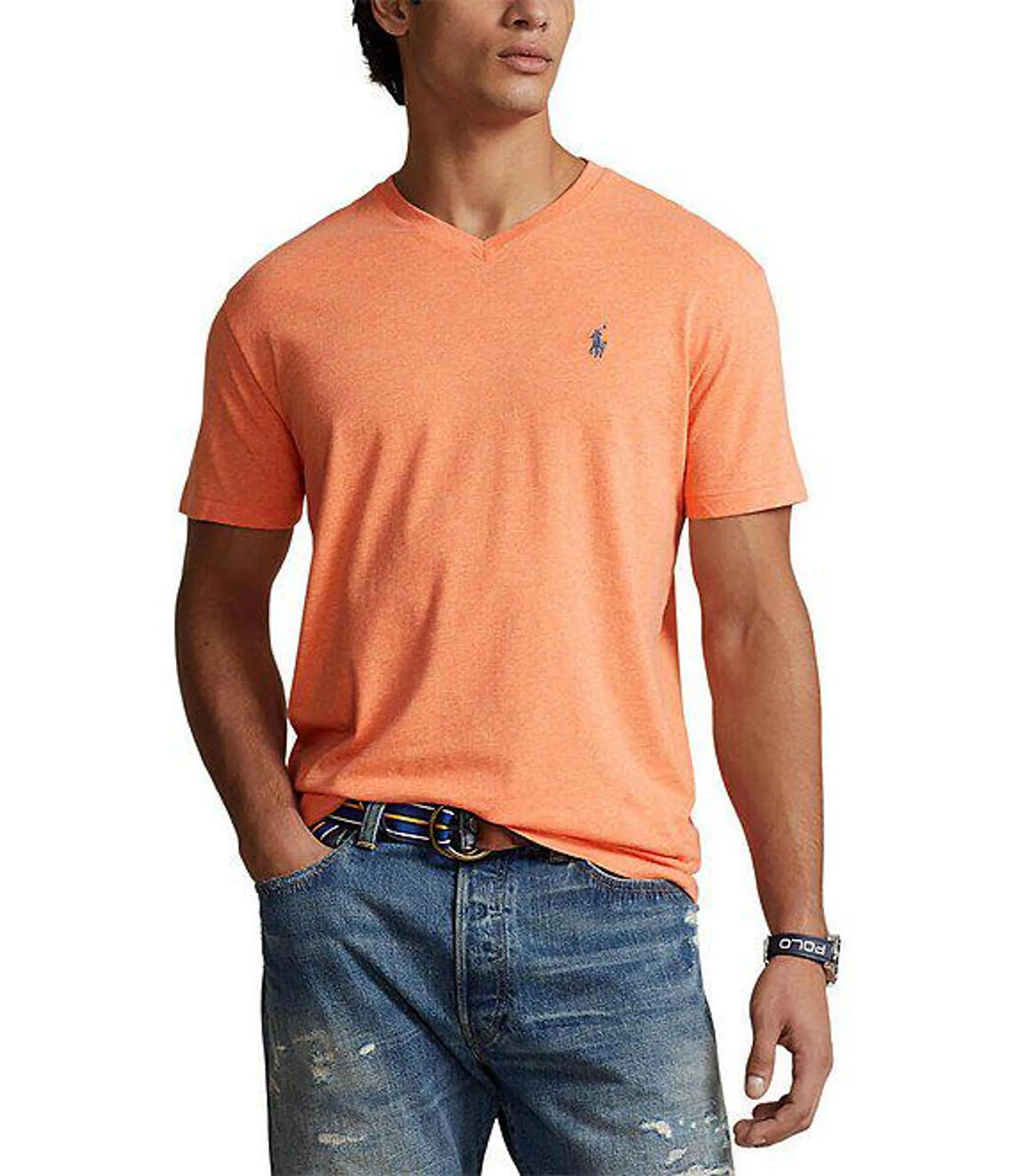 Classic Fit Short Sleeve V-Neck T-Shirt