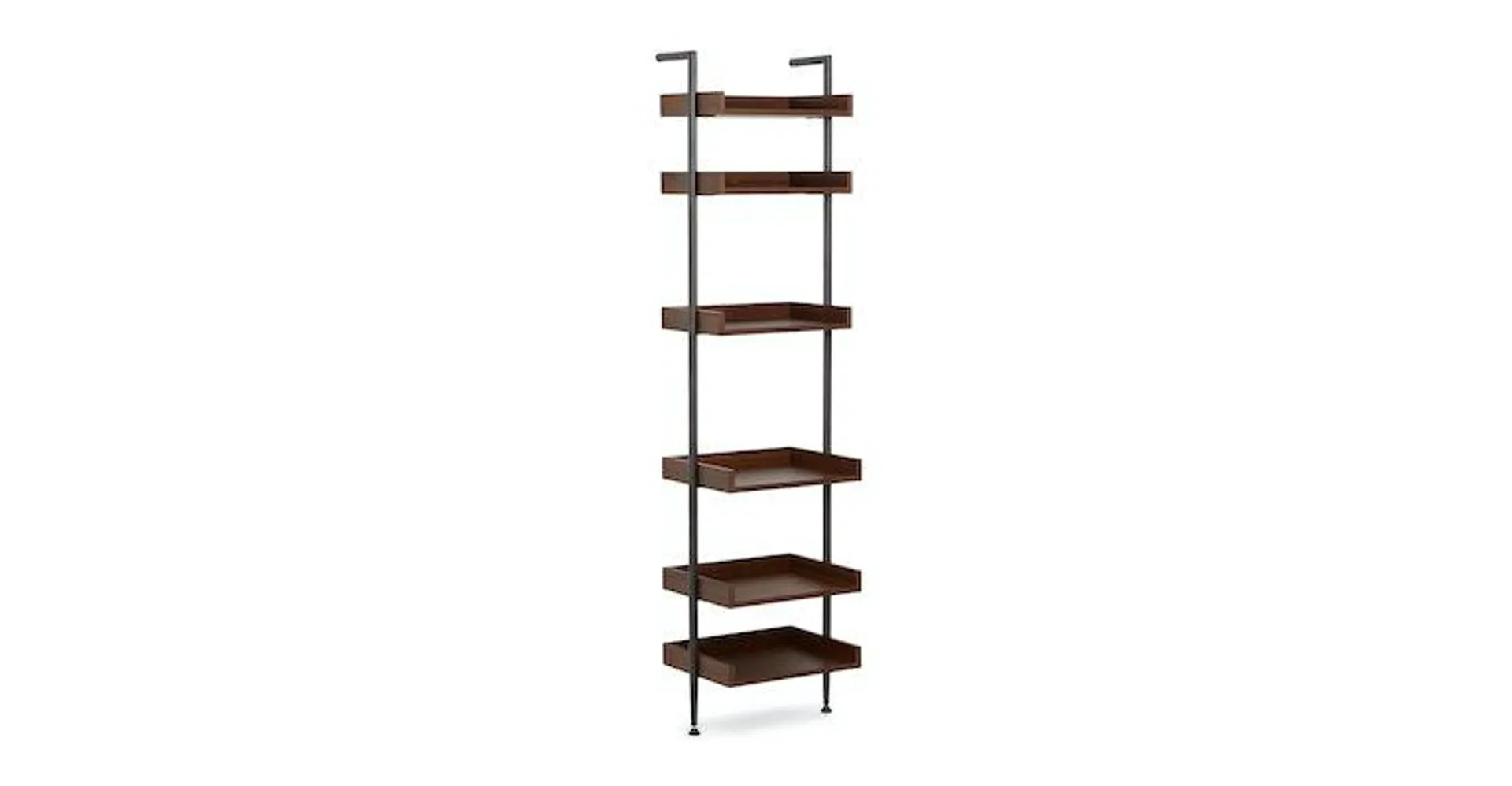 Newberry Walnut Narrow Bookcase