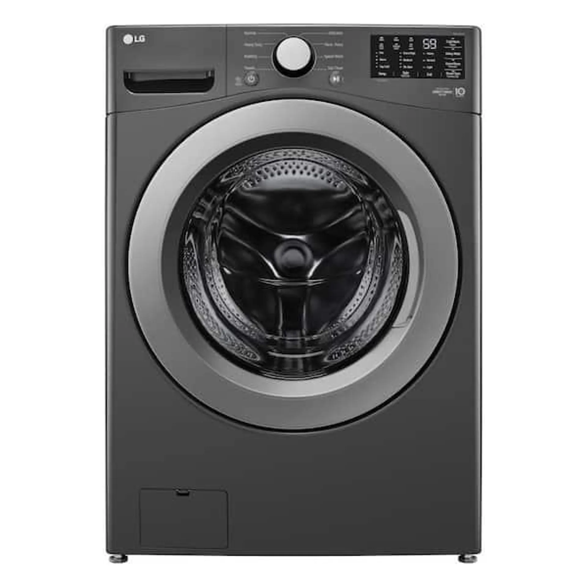 5.0 cu. ft. Ultra Large Front Load Washer with Coldwash NFC Tag On in Middle Black