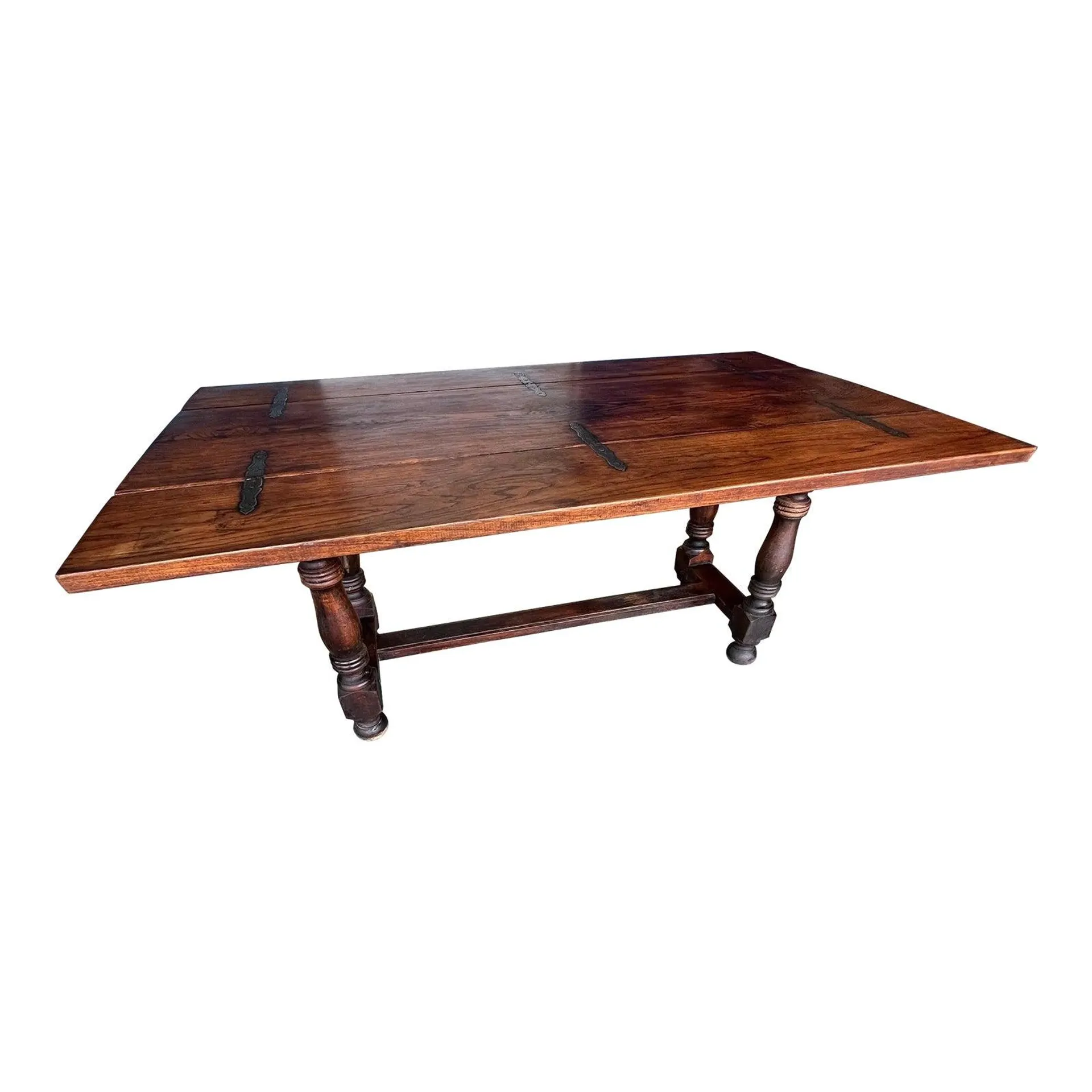 19th Century French Country Drop Leaf Console Table