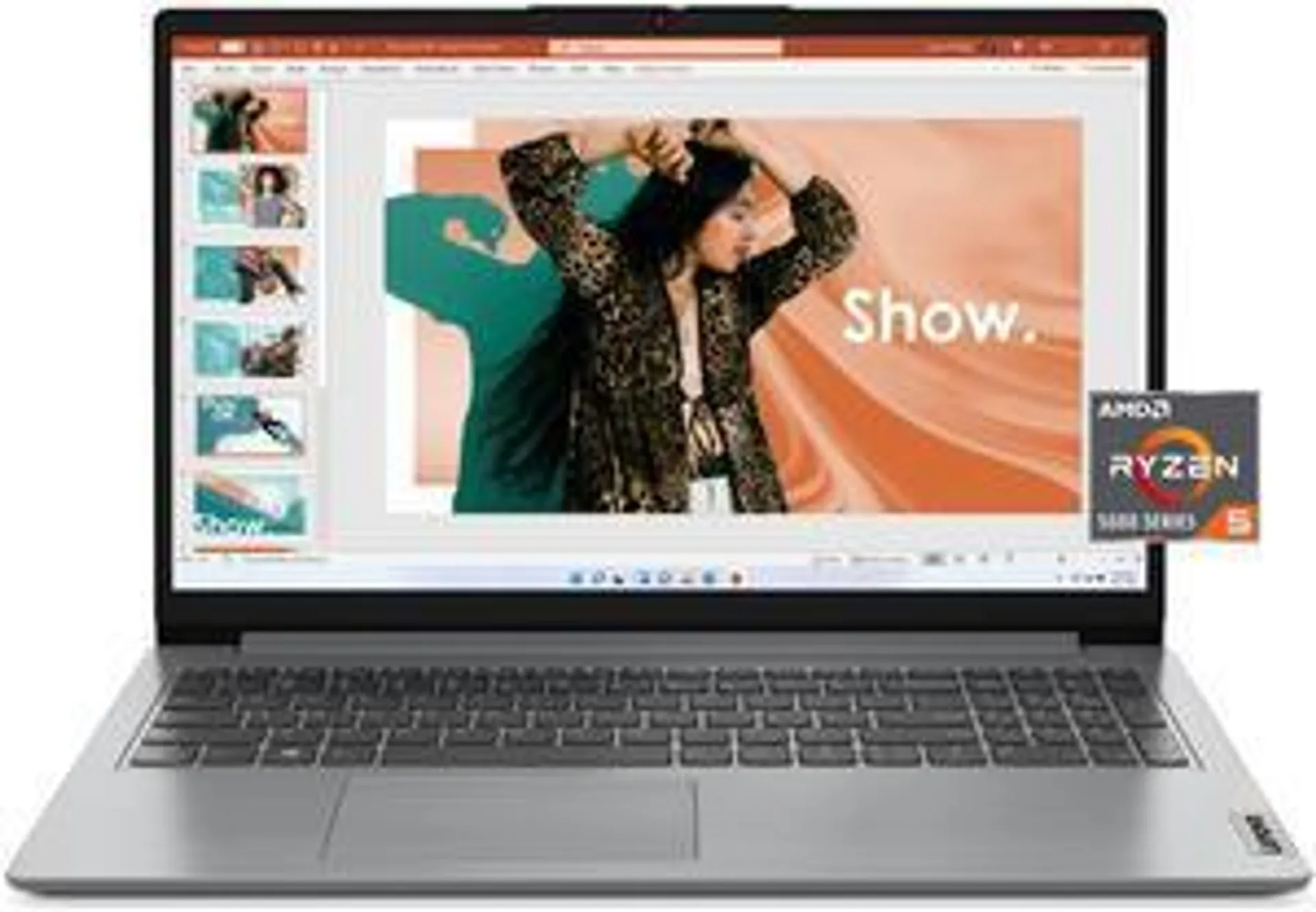 Lenovo IdeaPad 1 15ALC7 AMD Ryzen 5 5000 Series 5500U (2.10GHz) 8GB Memory 512 GB PCIe SSD AMD Radeon Graphics 15.6" Windows 11 Home 64-bit 82R400EMUS