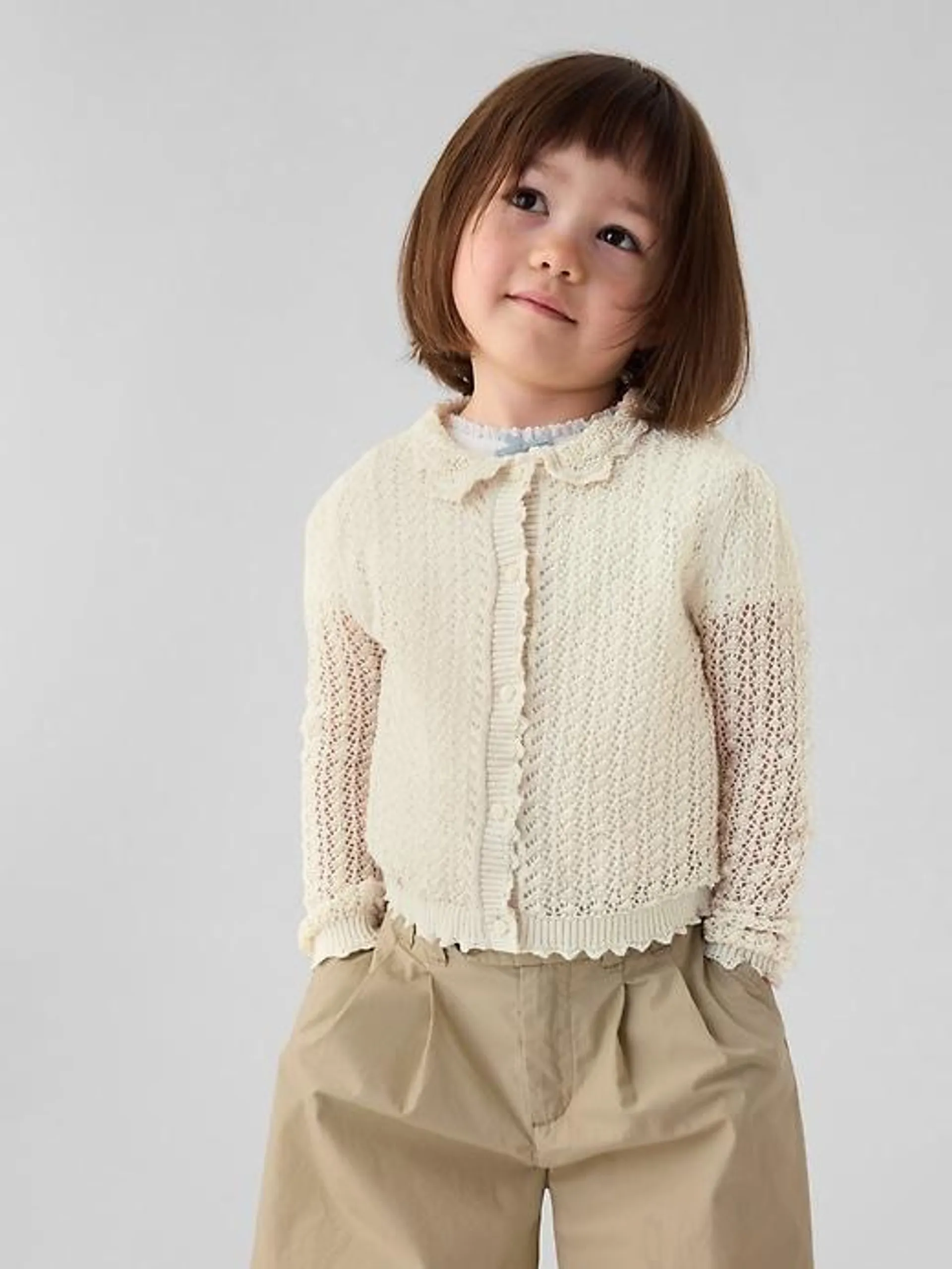 Gap × DÔEN Baby Linen-Blend Cardigan