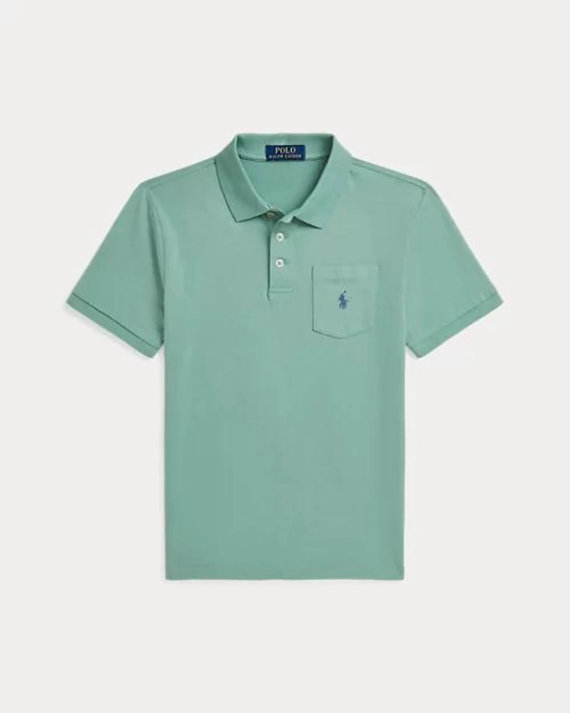 Cotton Jersey Pocket Polo Shirt