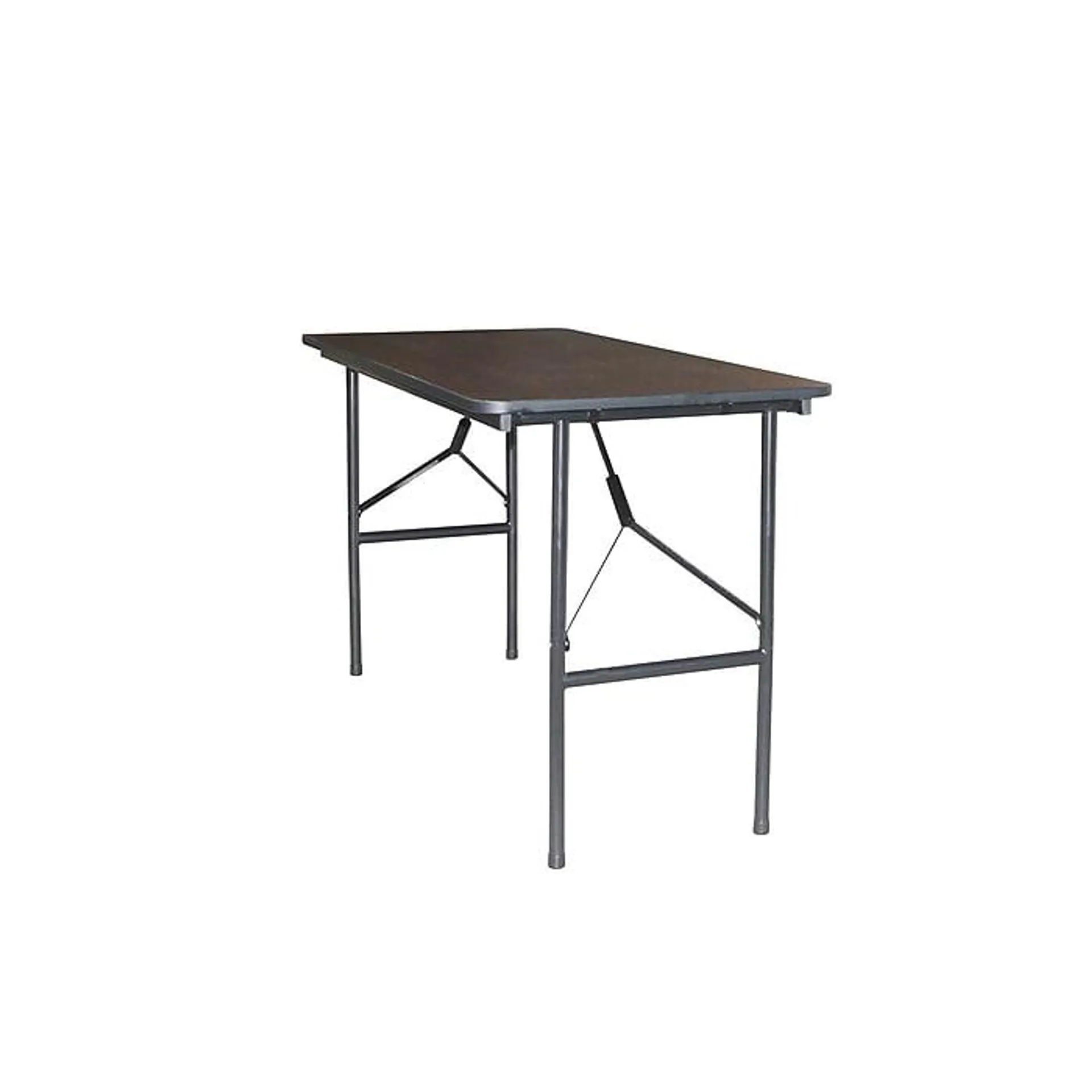 Alera® Melamine Folding Table in Walnut Woodgrain, 72Wx30"D
