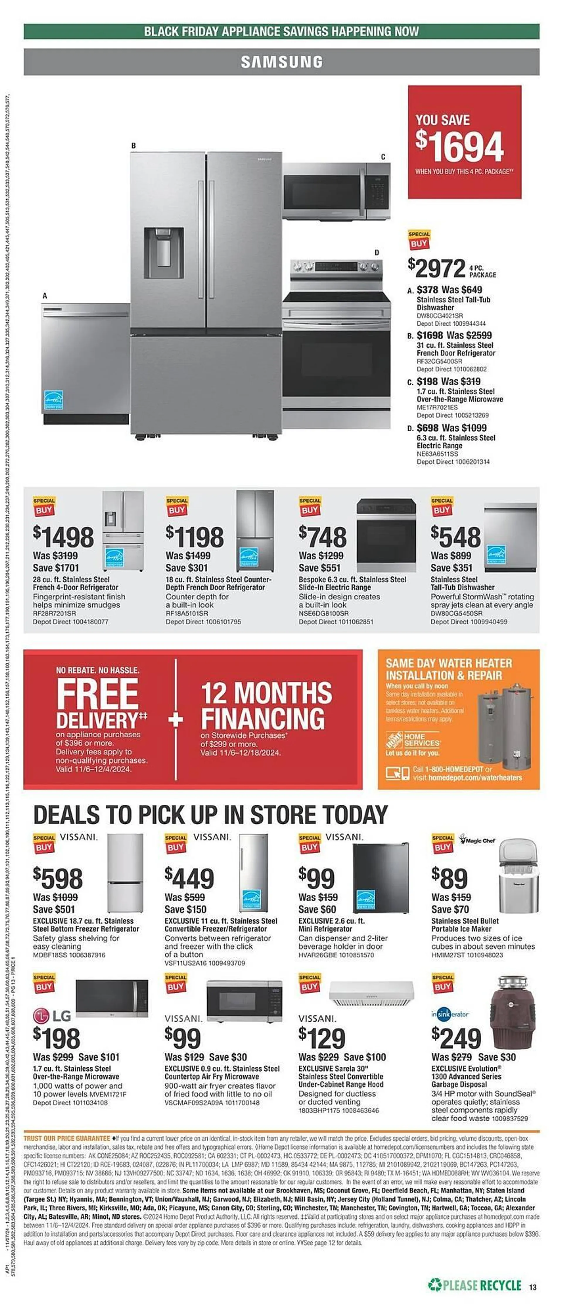 Weekly ad The Home Depot Weekly Ad from November 7 to November 27 2024 - Page 13