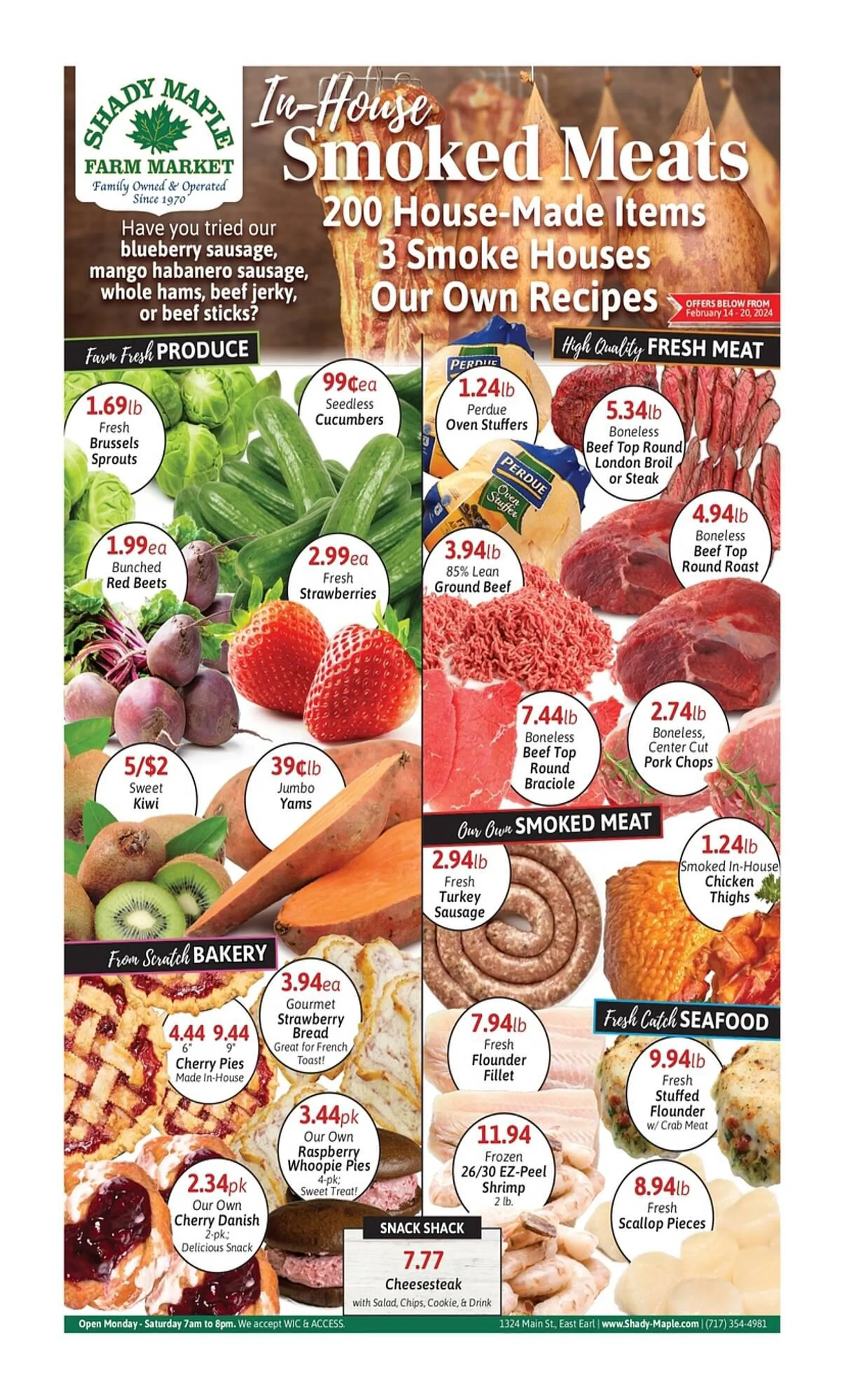 Weekly ad Shady Maple ad from February 14 to February 20 2024 - Page 1