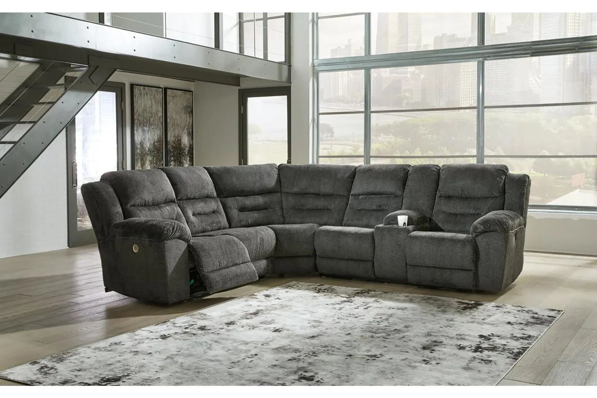 Nettington 3-Piece Power Reclining Sectional