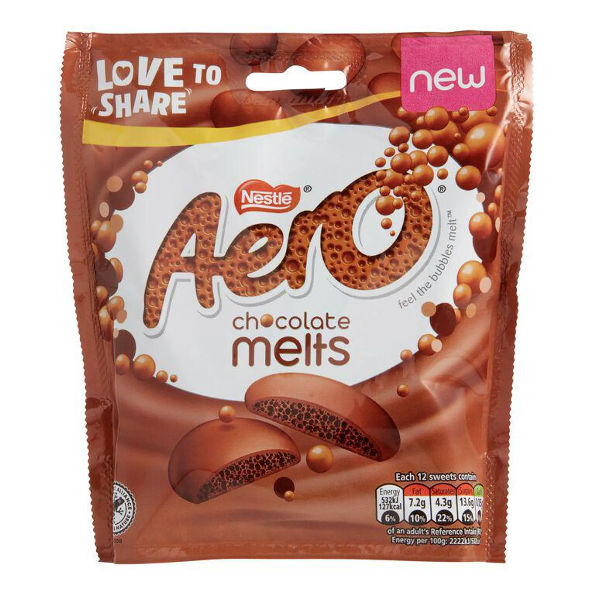 Nestle Aero Milk Chocolate Melts Pouch Set Of 2