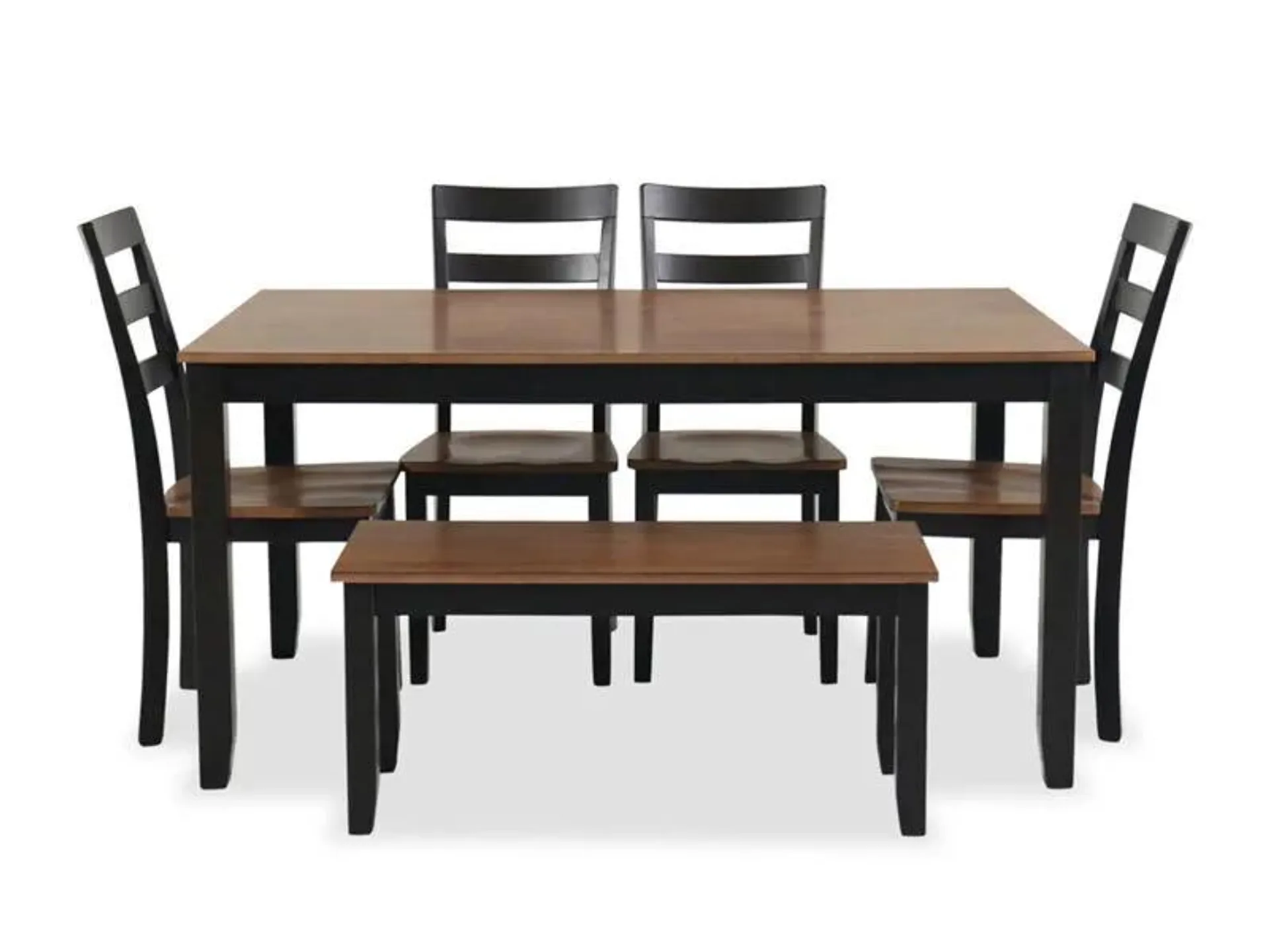 Gesthaven Dining Table with 4 Chairs and Bench