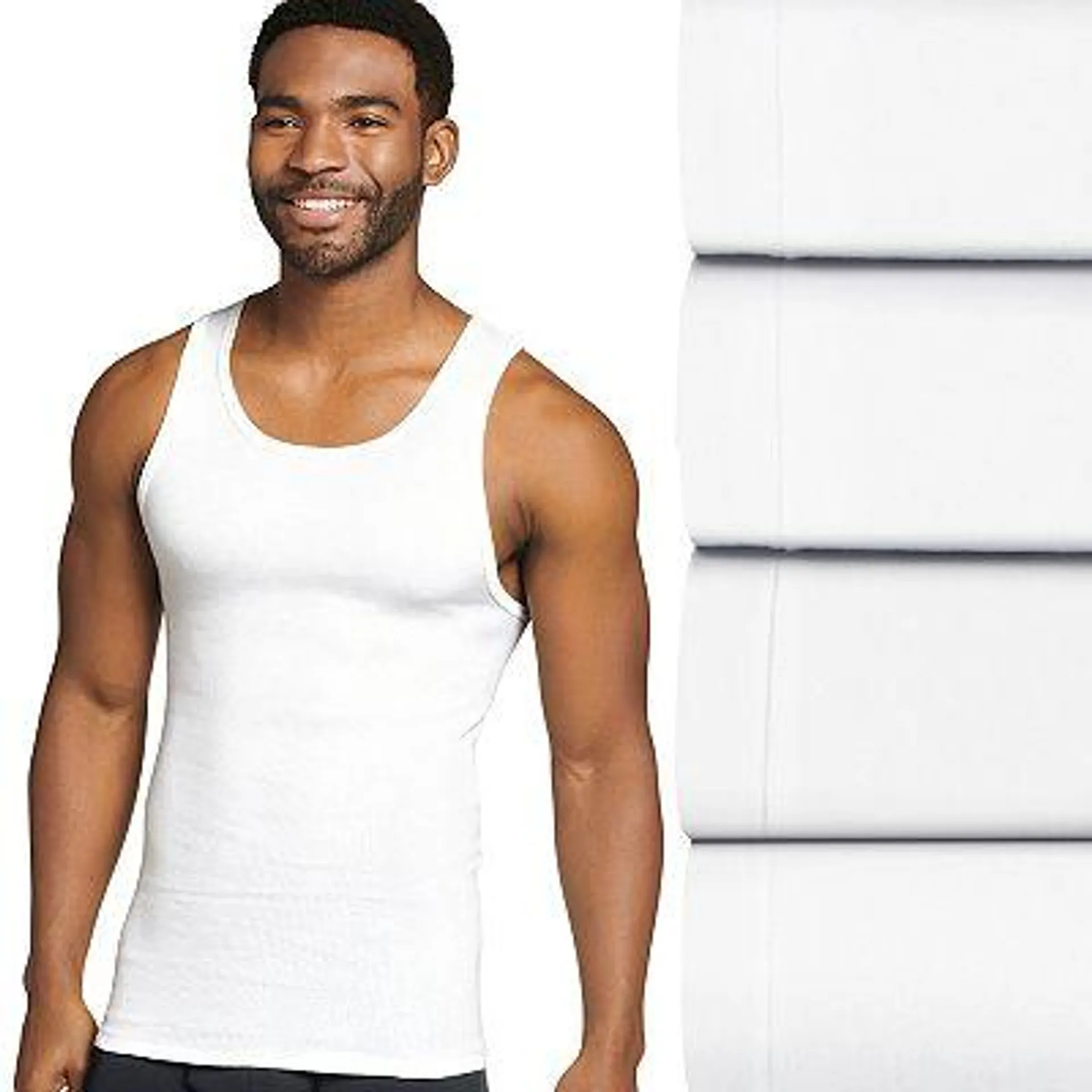 Men's Jockey® 4-Pack Fitted Tank Top A-Shirts