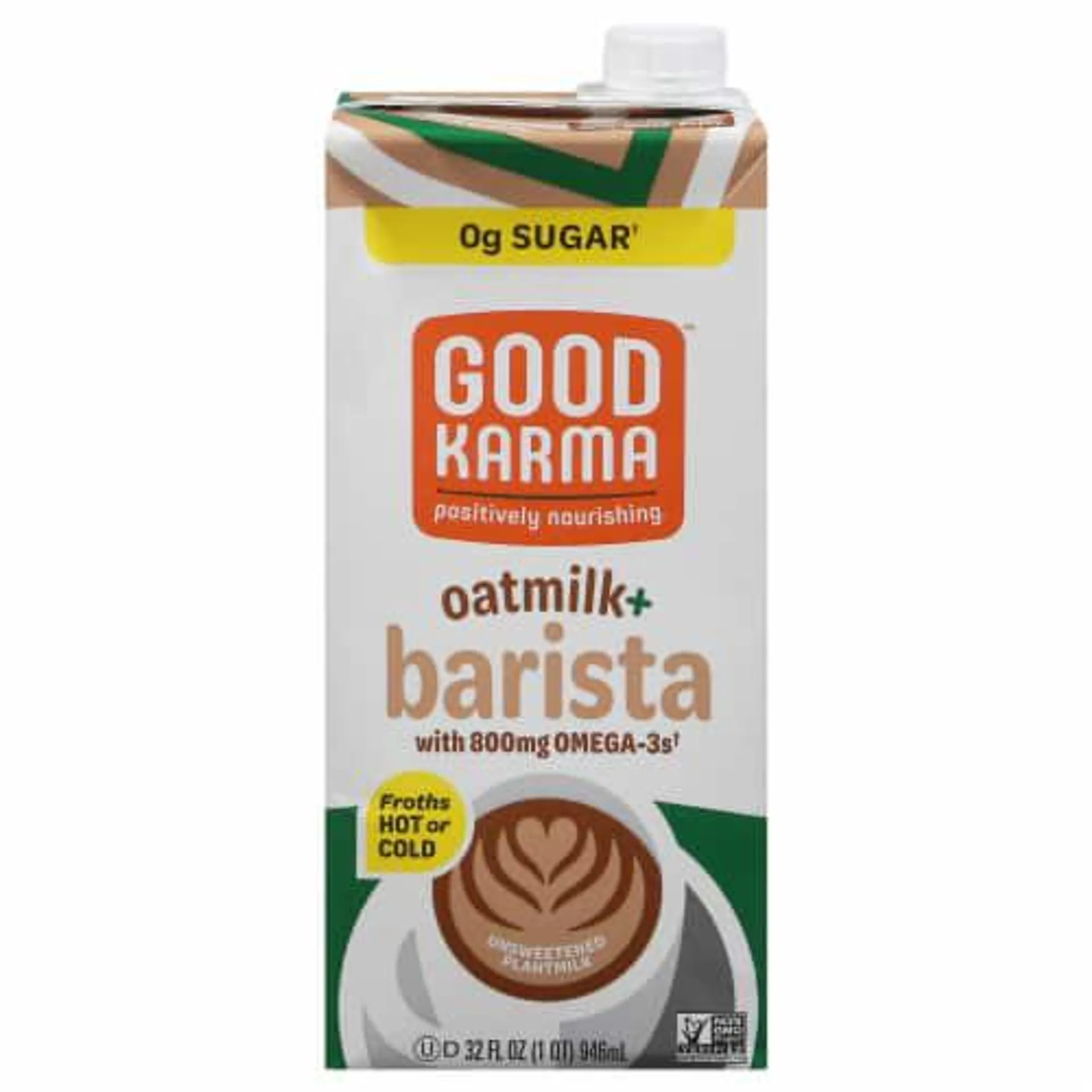 Good Karma Milk Barista Plantmilk Unsweetened 32 FO (Pack Of 6)