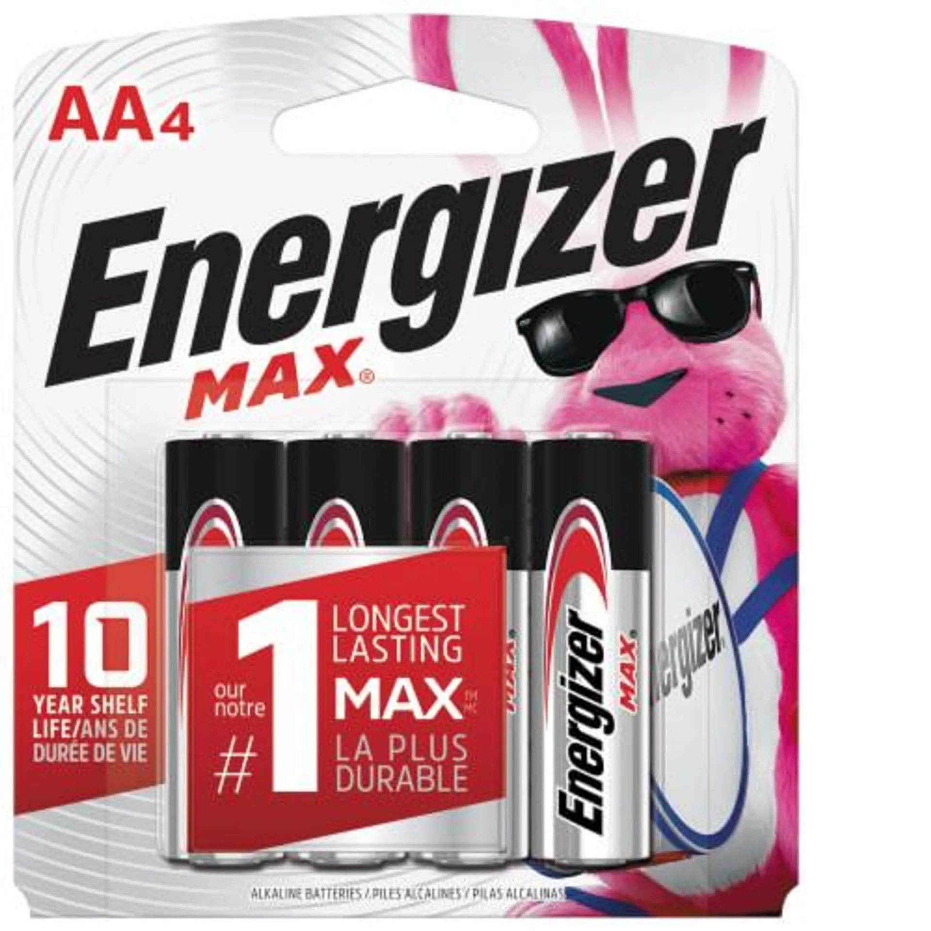 Energizer MAX AA Batteries (4 Pack) Double A Alkaline Batteries