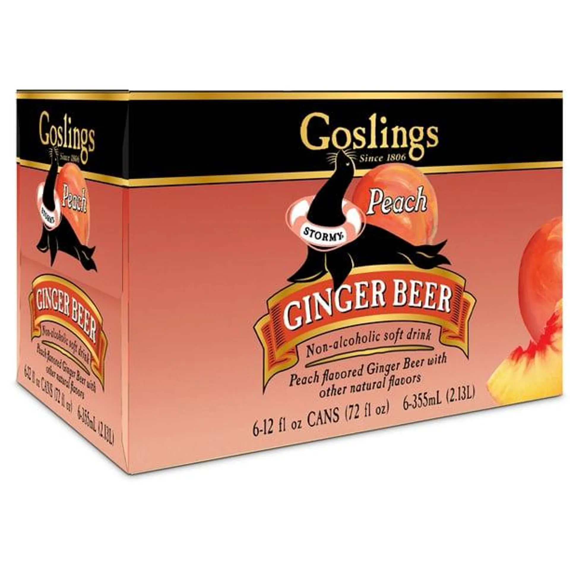 Goslings Peach Ginger Beer Cocktail Mixer, 12 Fl Oz