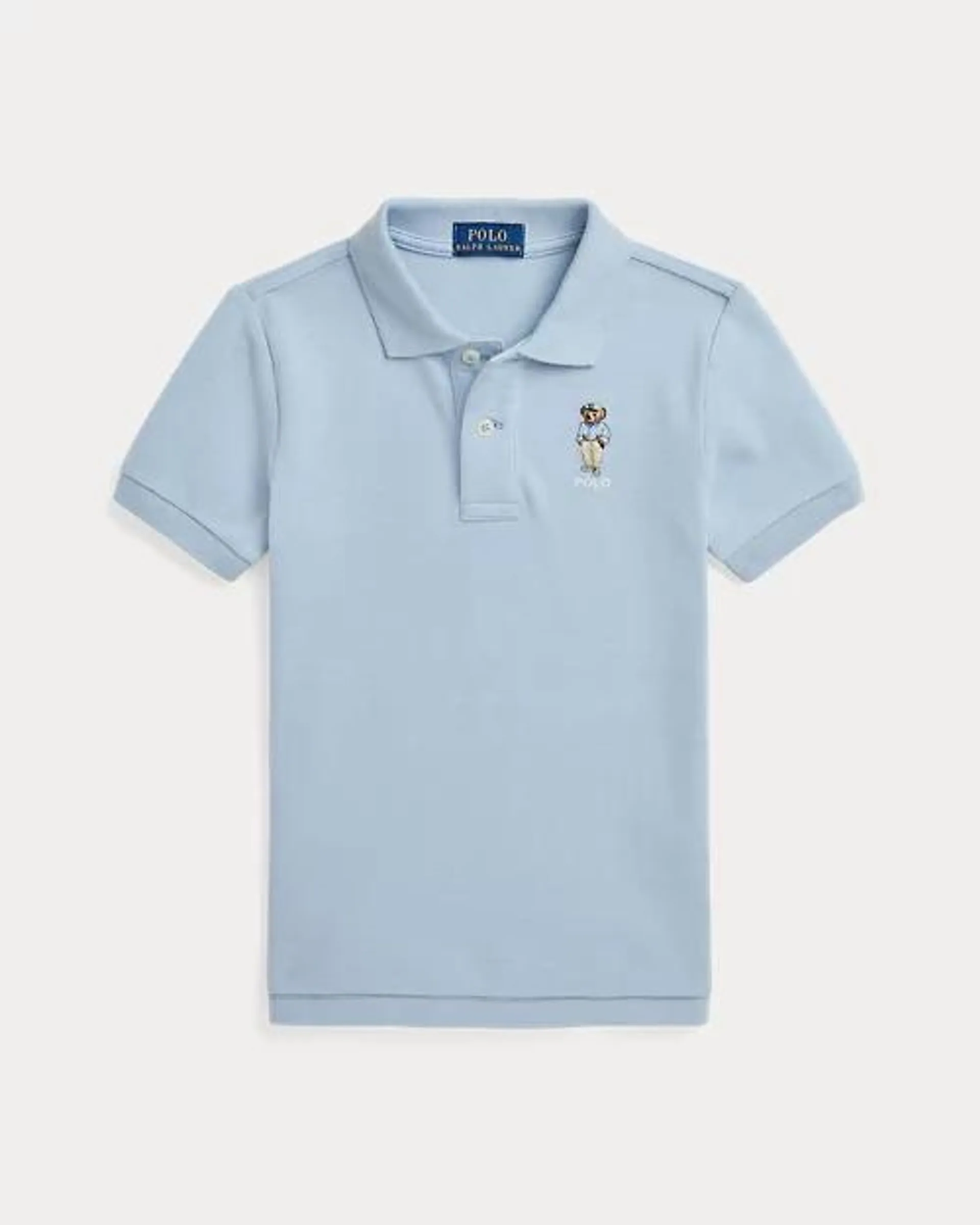 Polo Bear Cotton Mesh Polo Shirt