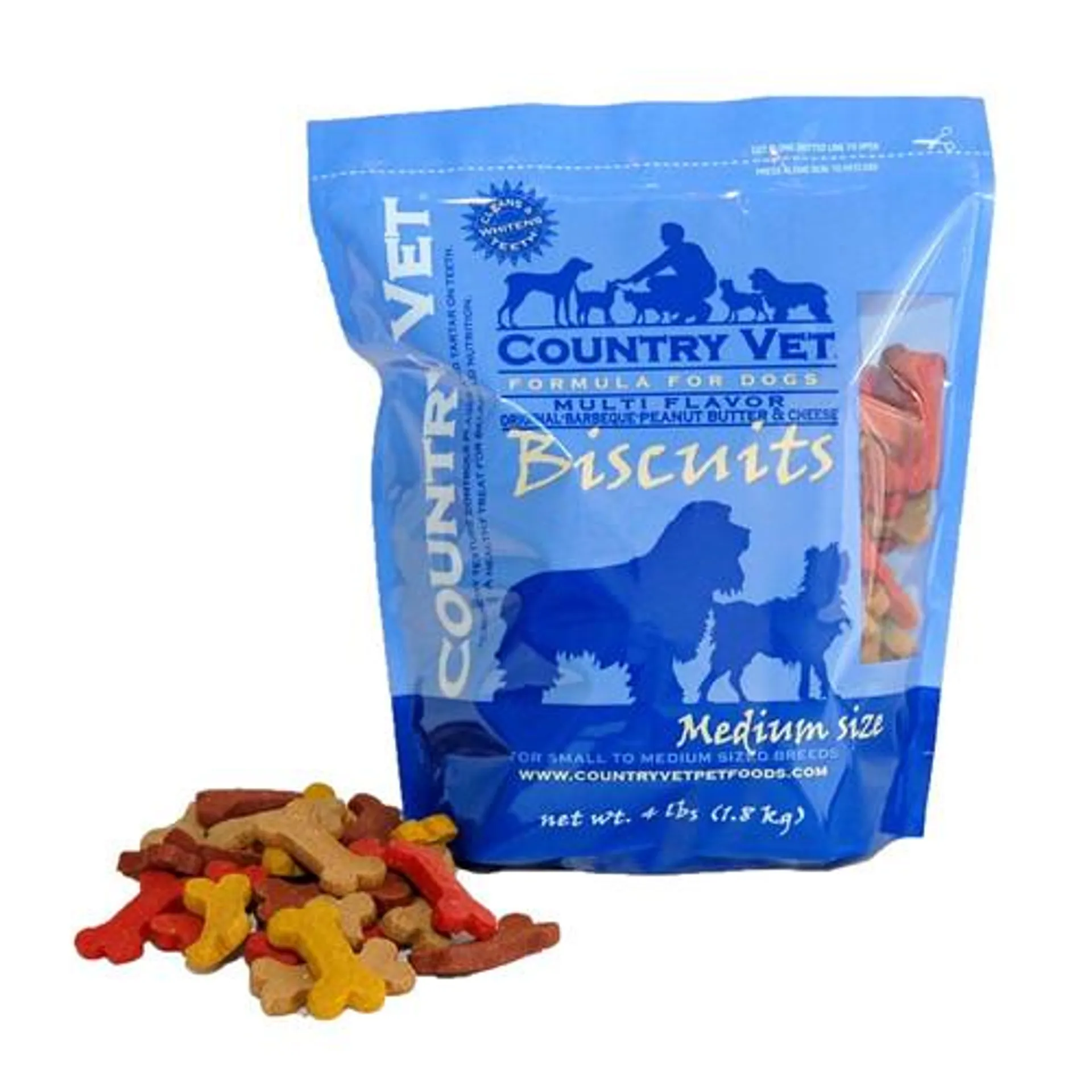 Country Vet Multi-Flavored Medium Dog Biscuits - 4 lb.s