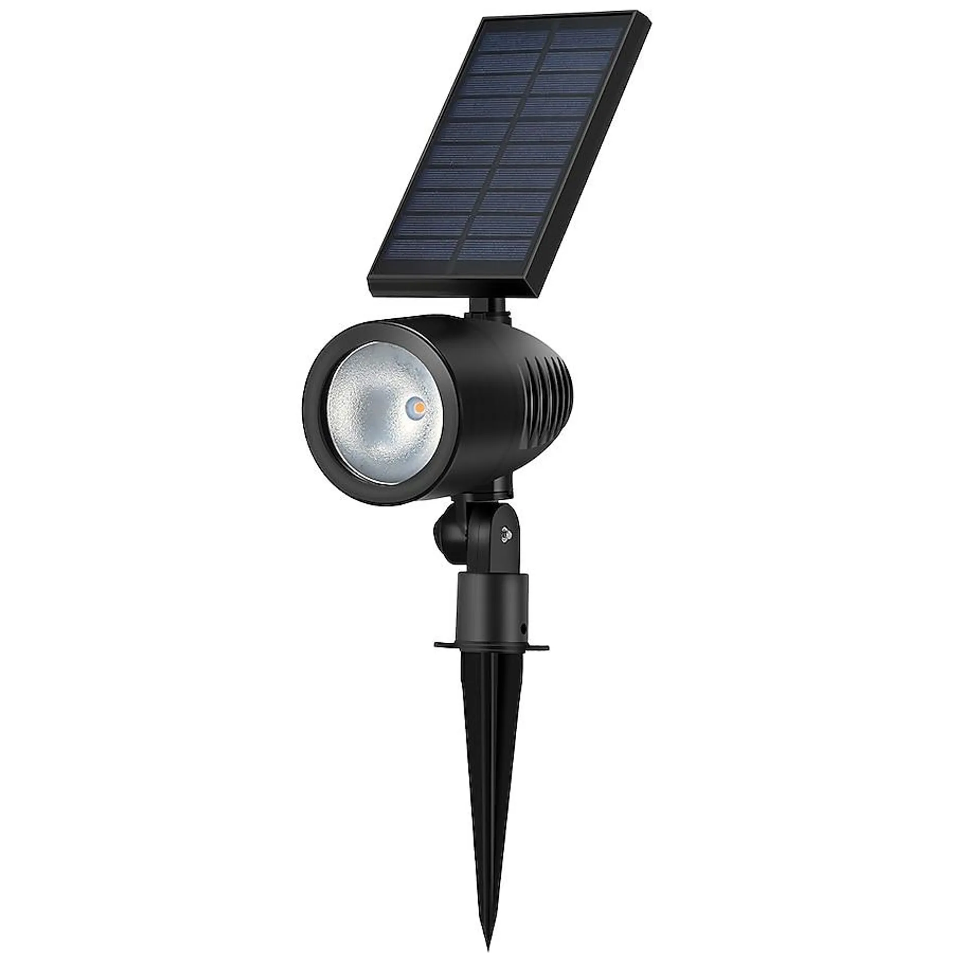 Harbor Breeze 60LM Solar Flood Light 0.6-Watt Black Solar LED Flood Light