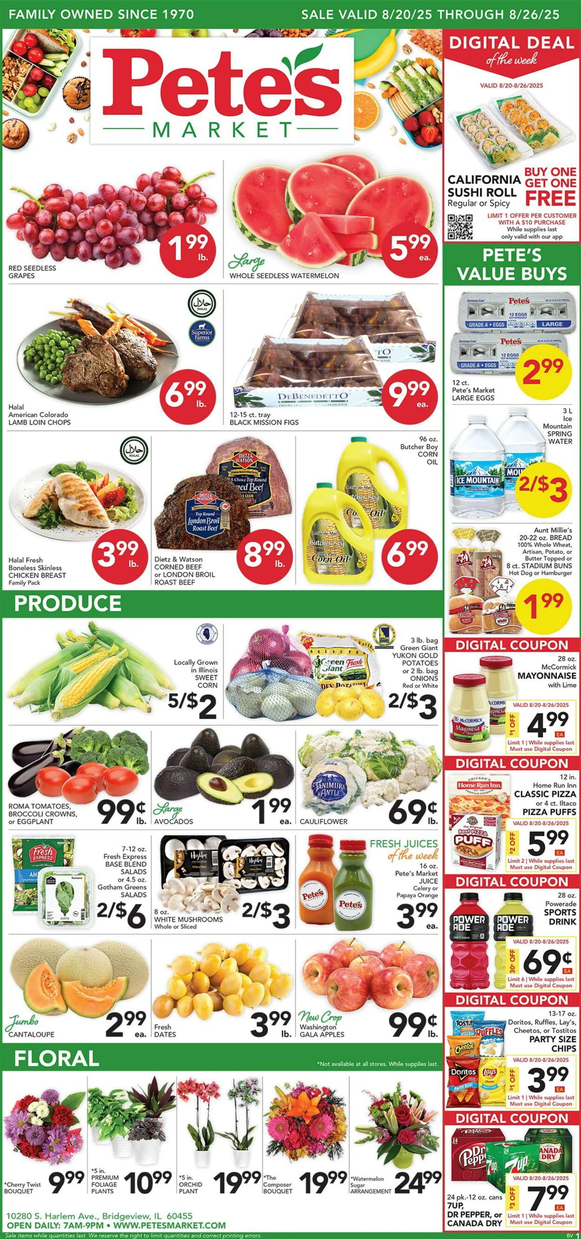 Weekly ad Pete's Fresh Market from August 13 to August 19 2025 - Page 1