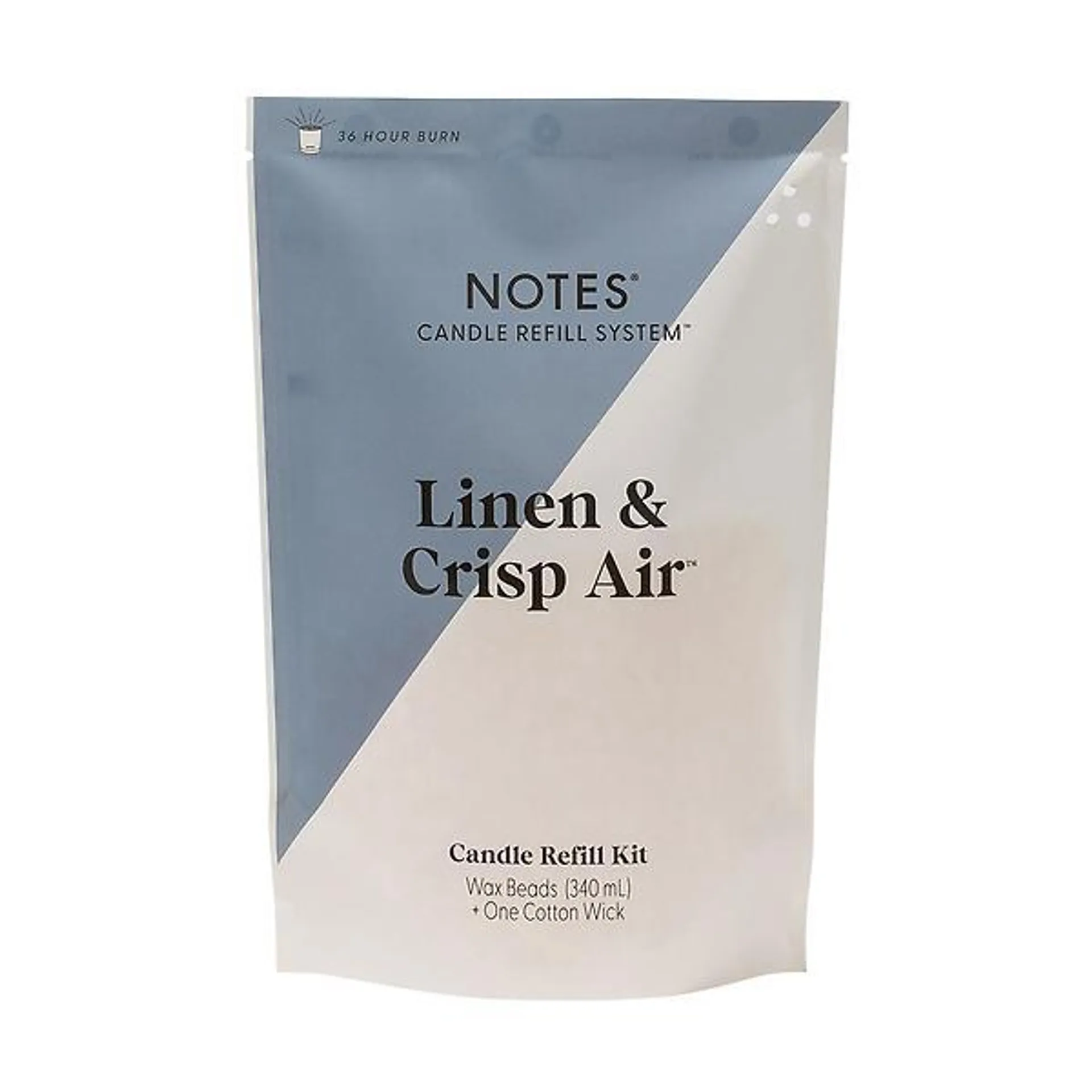 NOTES Candle Refill Linen & Crisp Air
