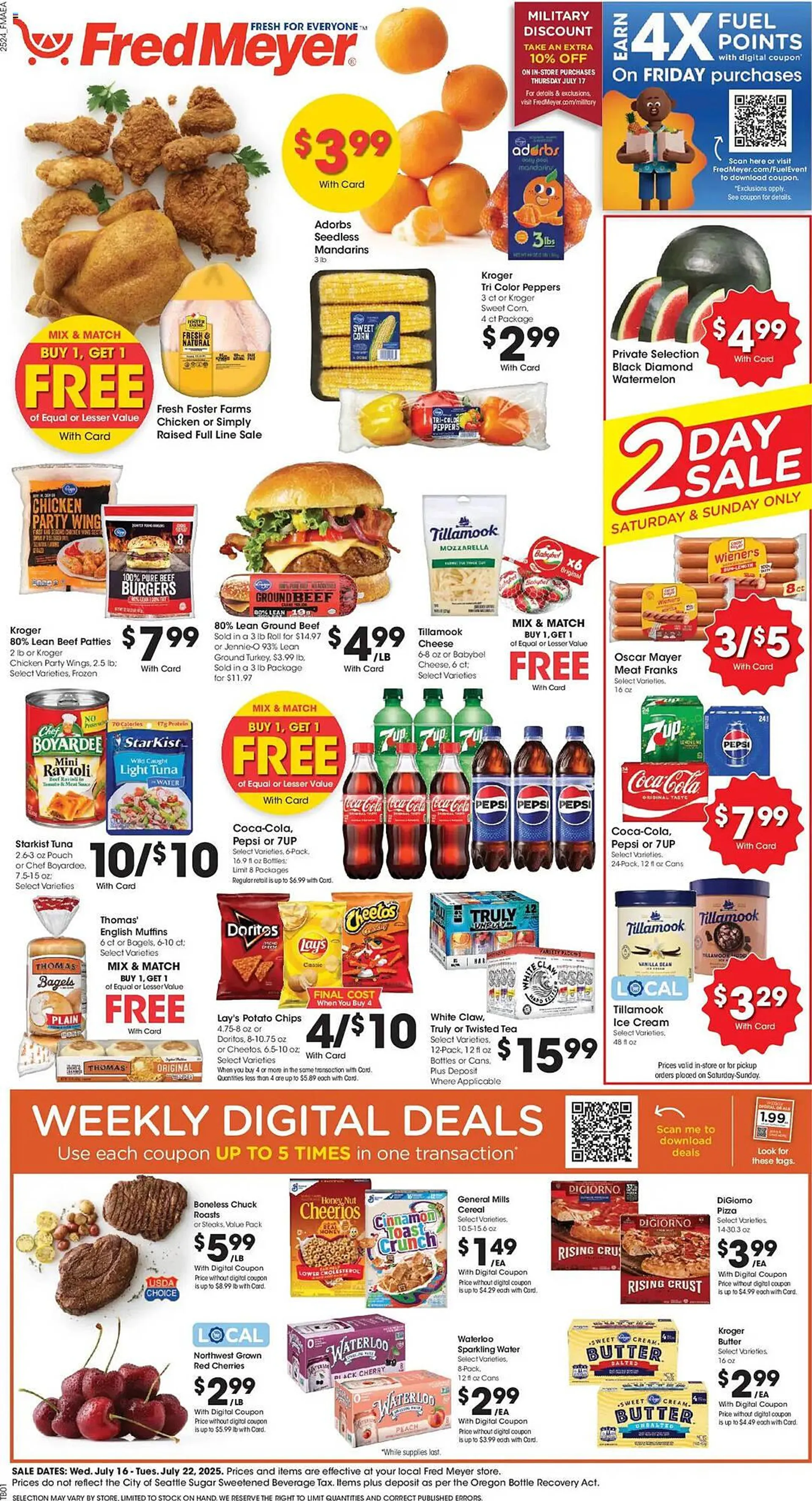 Weekly ad Fred Meyer Weekly Ad from July 16 to July 22 2025 - Page 1
