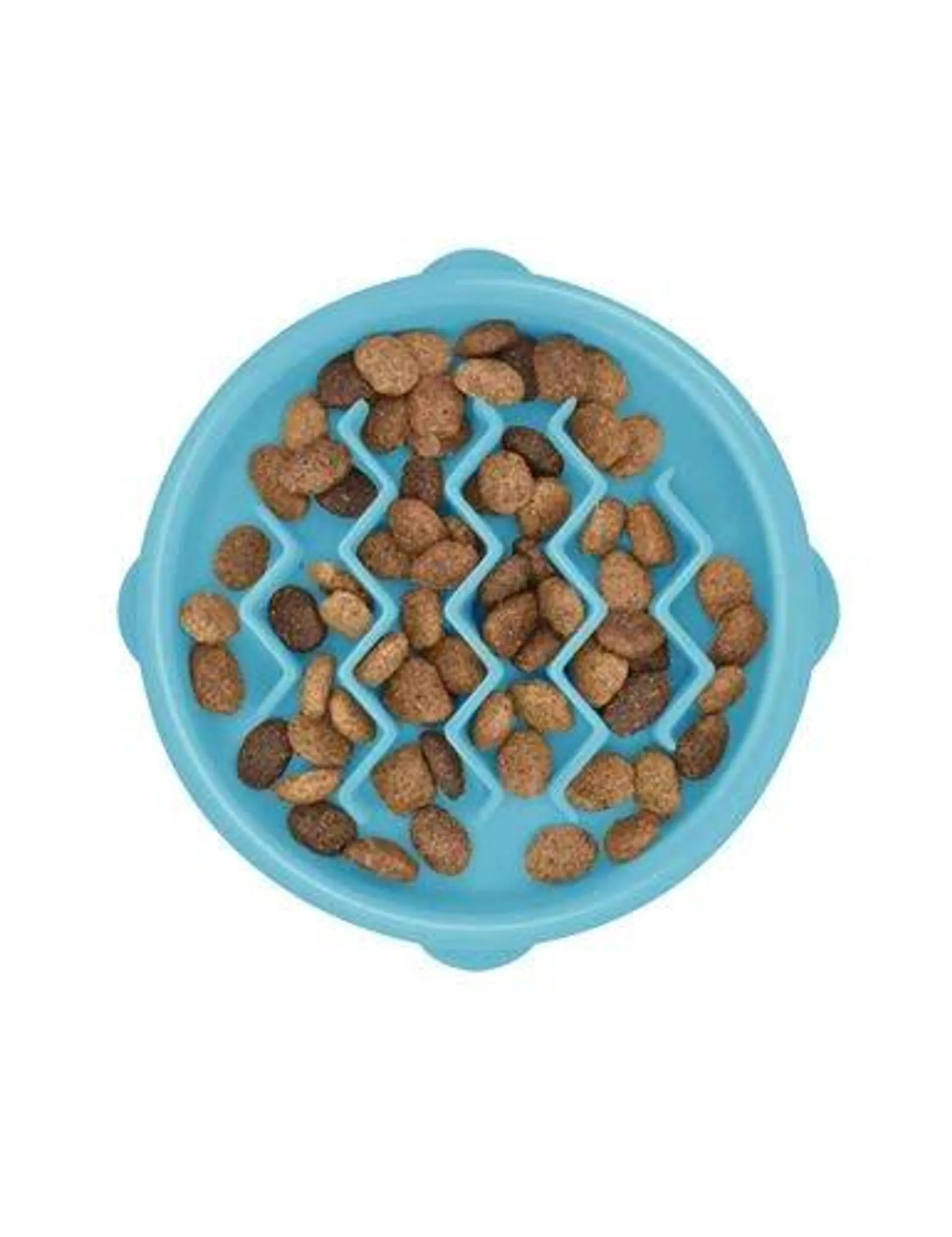 Catstages Kitty Slow Feeder Cat Bowl, Blue