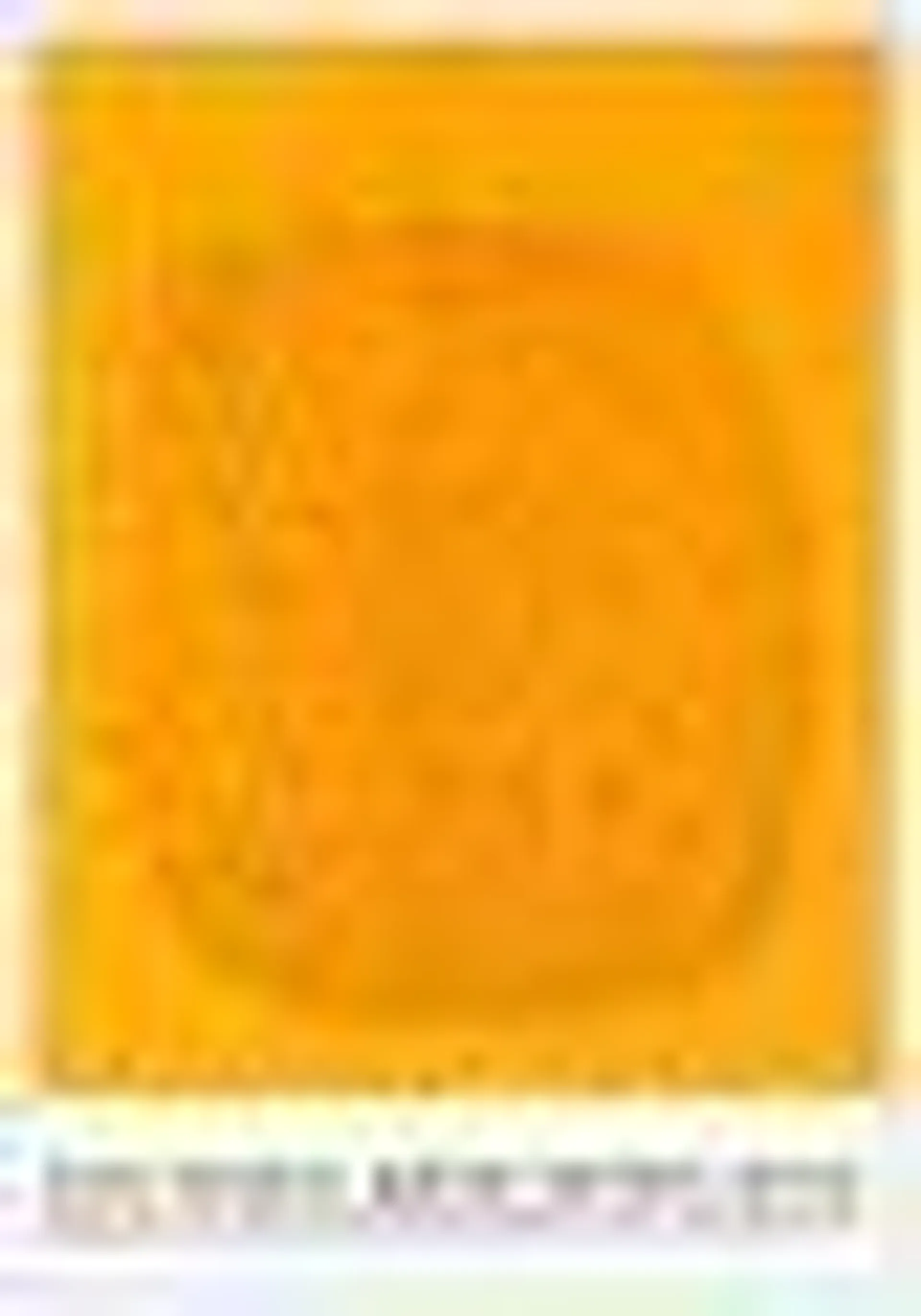 Lucio Fontana, Orange, 1977, Large Lithographic Poster