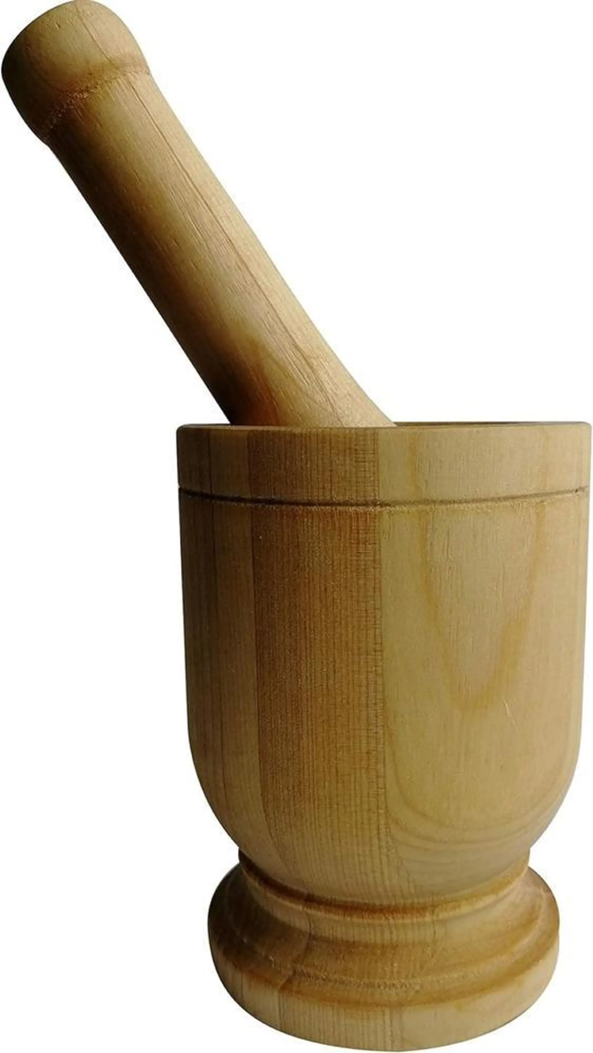 Wooden Mortar and Pestle